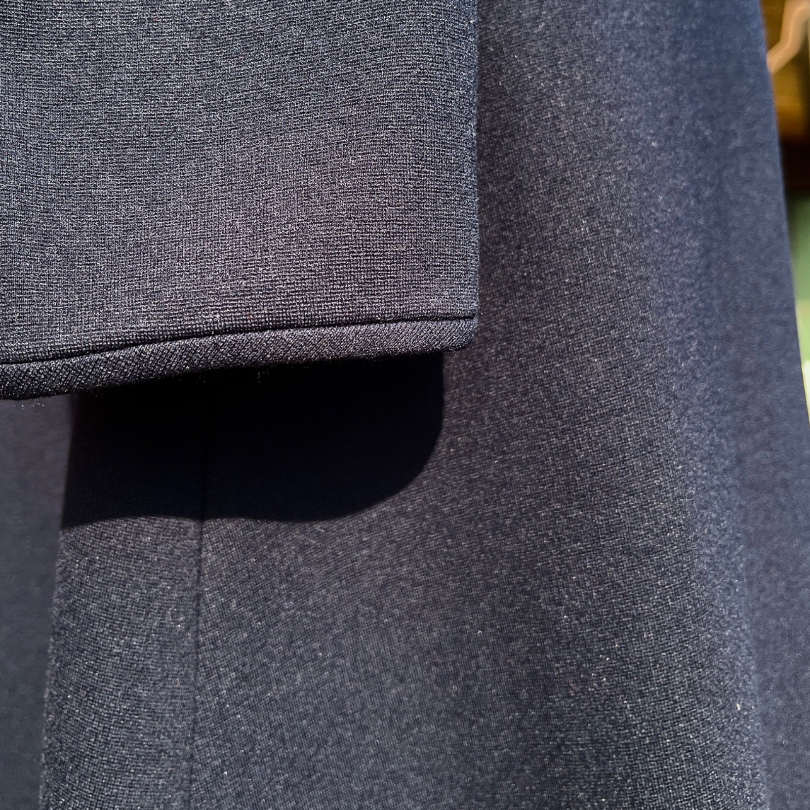 Giorgio Armani Black Draped Midi Dress Made in Italy IT44