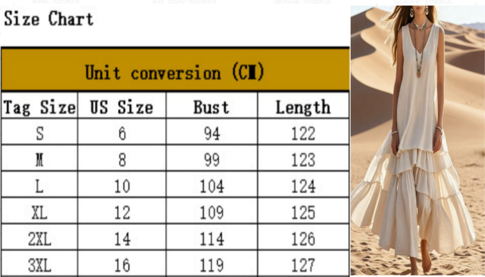 Womens Sleeveless Maxi Dress Casual Flowy Tiered Ruffle Cotton Linen Long Dress