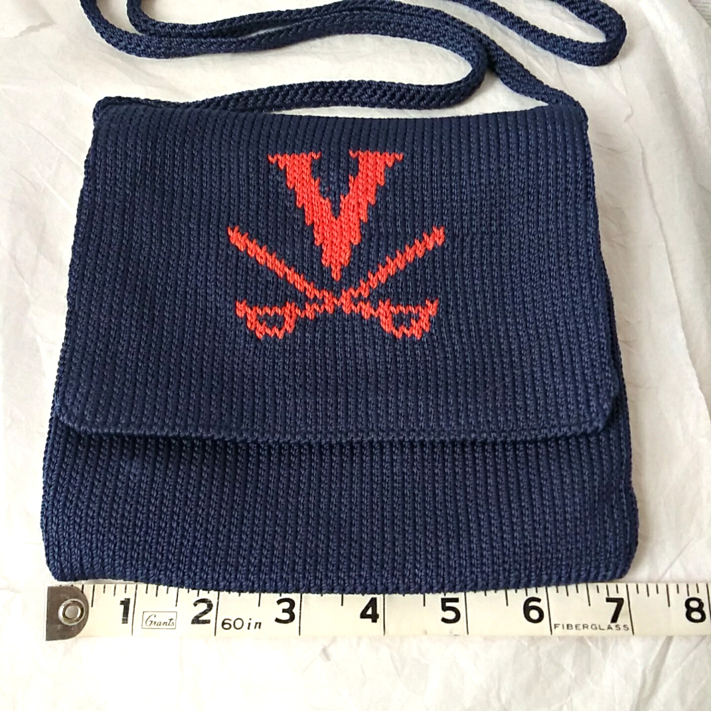 The Sak Virginia Cavaliers Basketball Logo Crossbody Purse Crochet Pouch