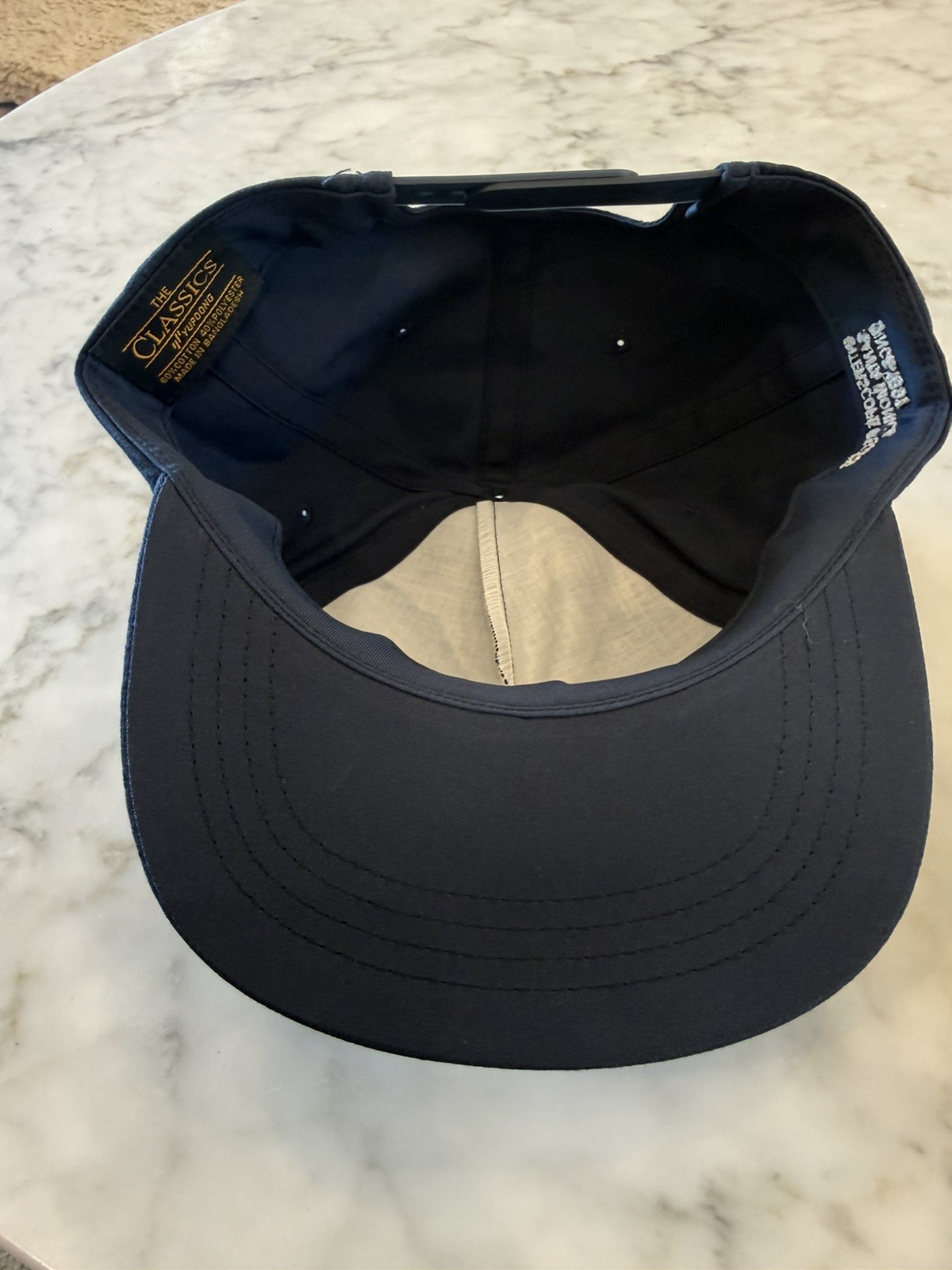 Vintage Interscope Records Snapback Hat Navy With Embroidered Logo 90’s