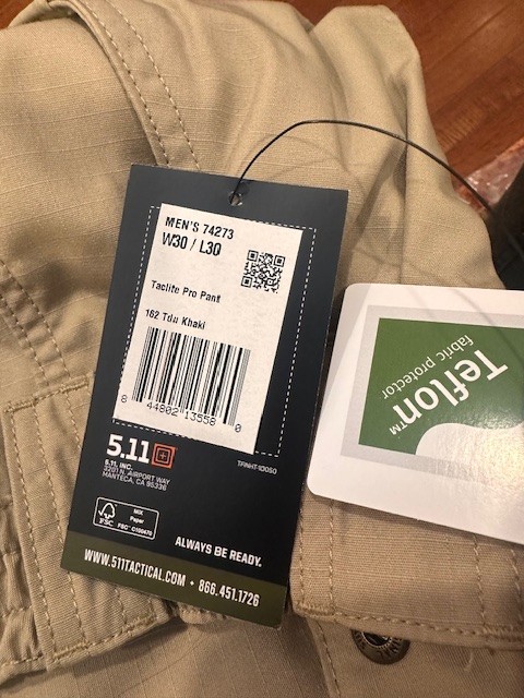 NEW!!!! 5.11 Men’s TACLITE Pro Tactical Pants, Style 74273, W30/L30
