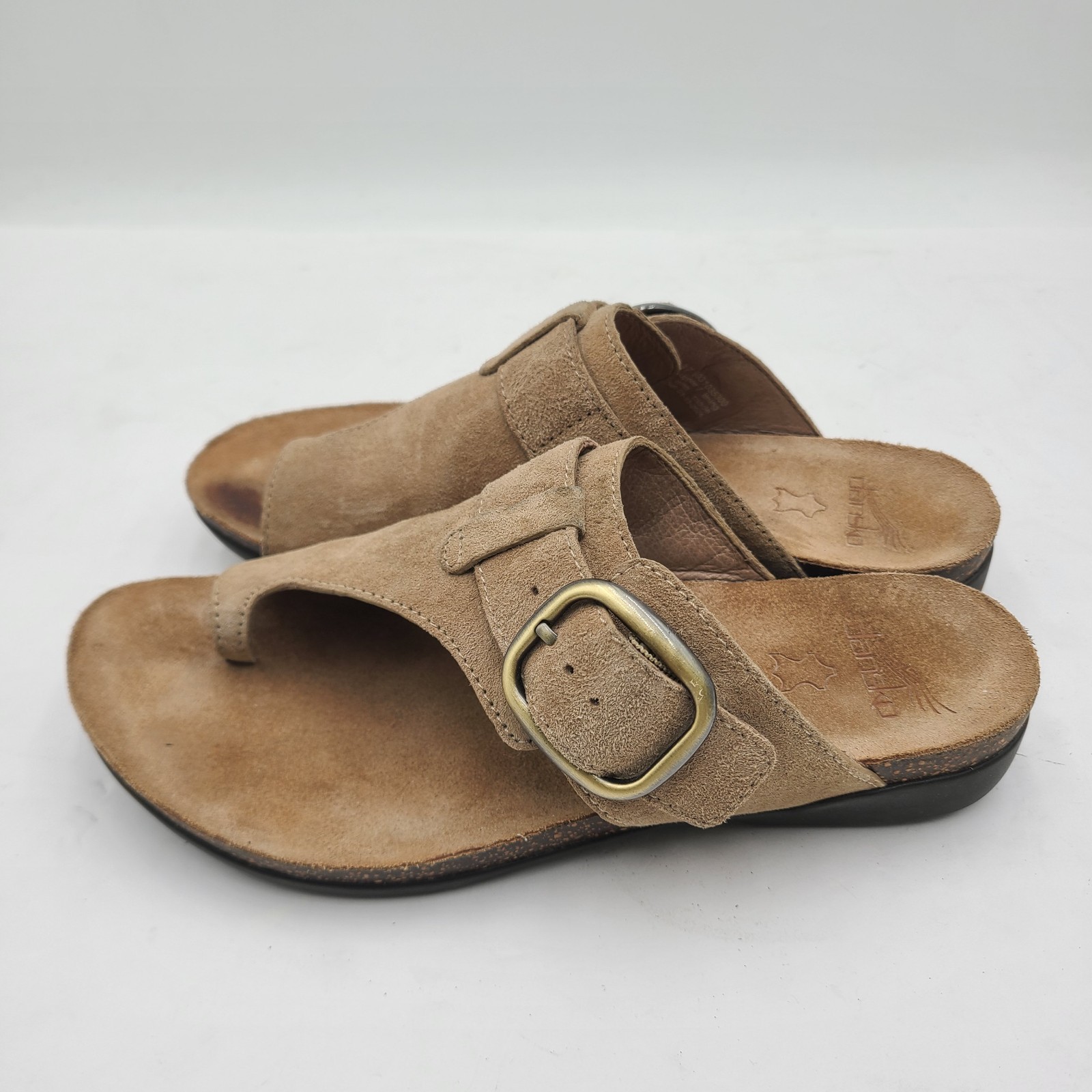 B30 Women’s Dansko Reece Adjustable Sandal – Stone Brown – Size 37 EU US 7M