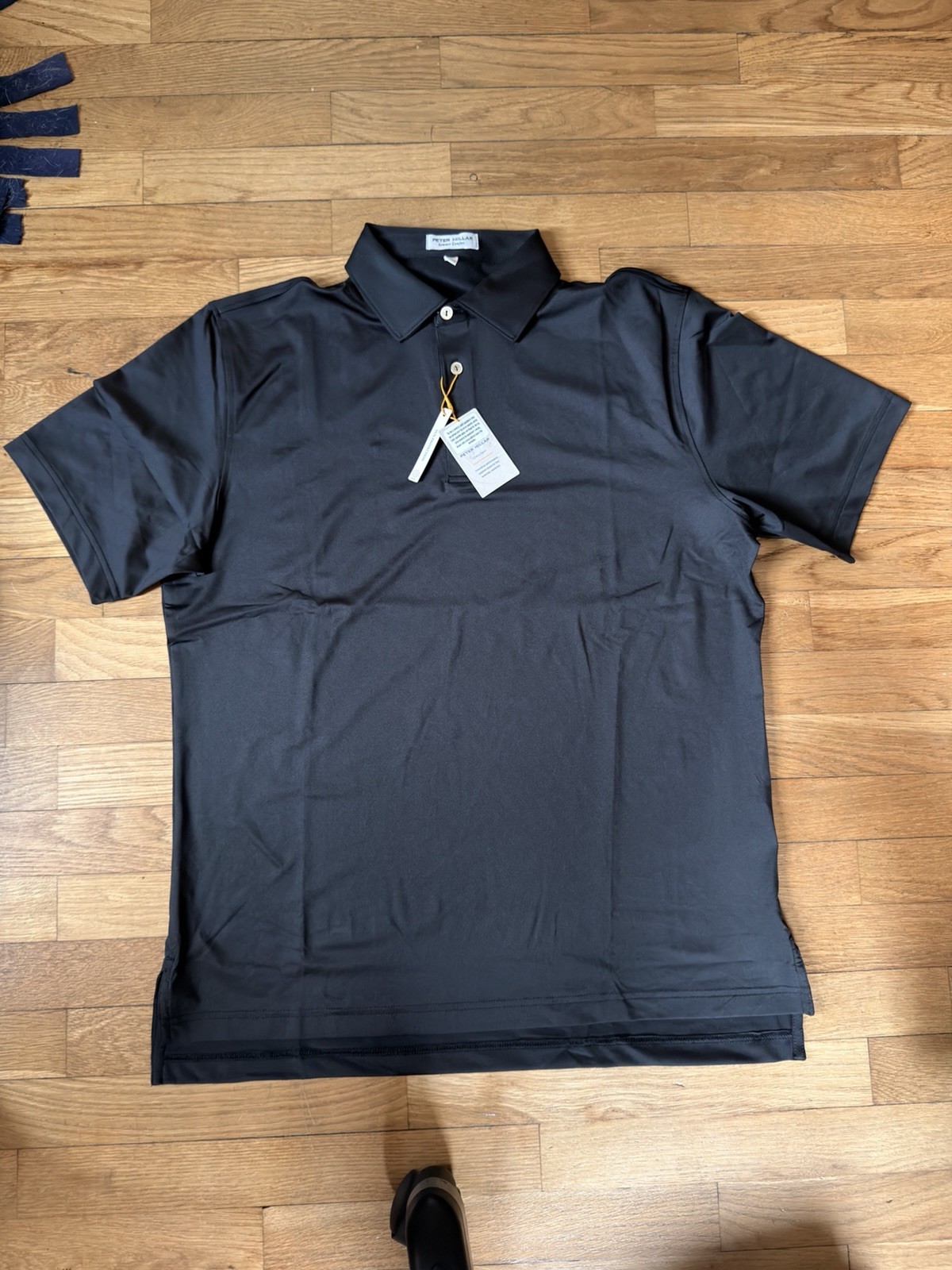 Medium – Men – Peter Millar Summer Comfort Crown Sport Black Polo (NWT)