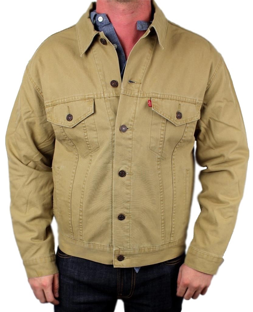 NEW NWT LEVI’S MEN’S PREMIUM CLASSIC COTTON BUTTON UP BROWN JACKET 7051800716