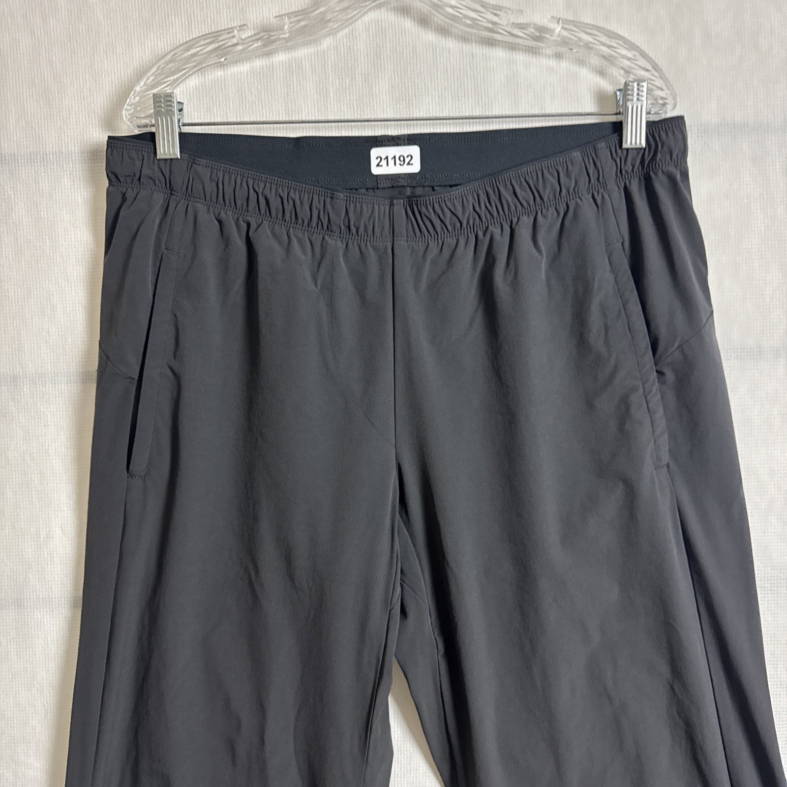 Paskho Men’s Size Large Gray Nylon Relaxed Straight Leg Pants