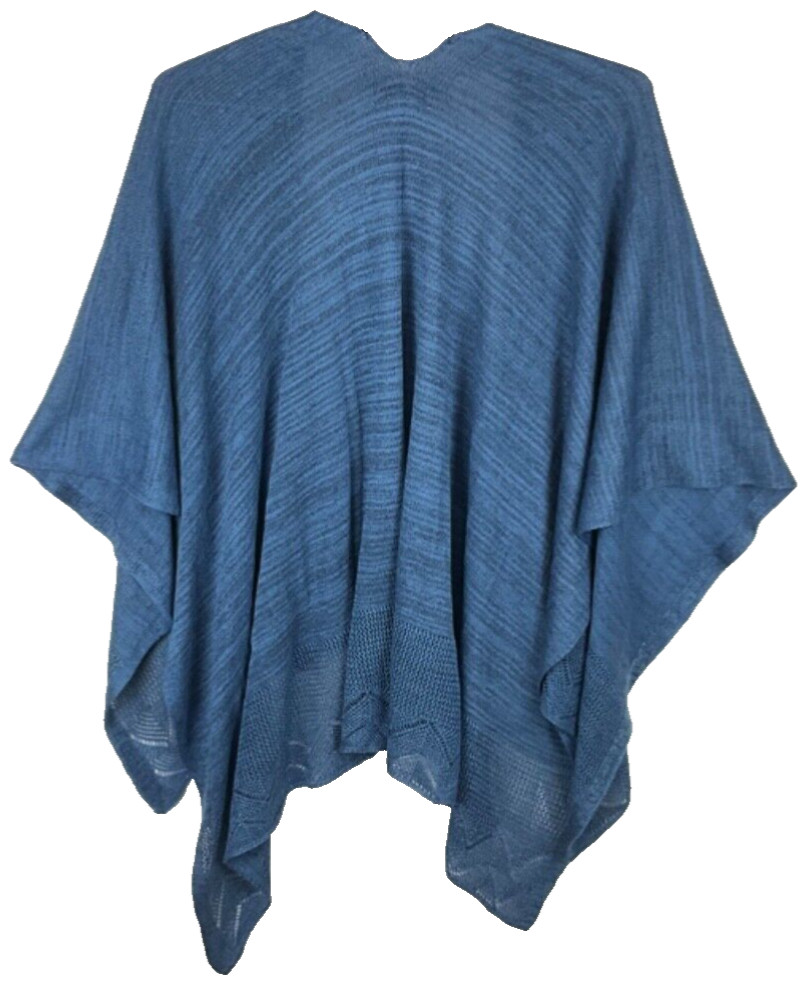 Nanette Nanette Lepore Over Shoulder Poncho Shawl Cardigan Fringe