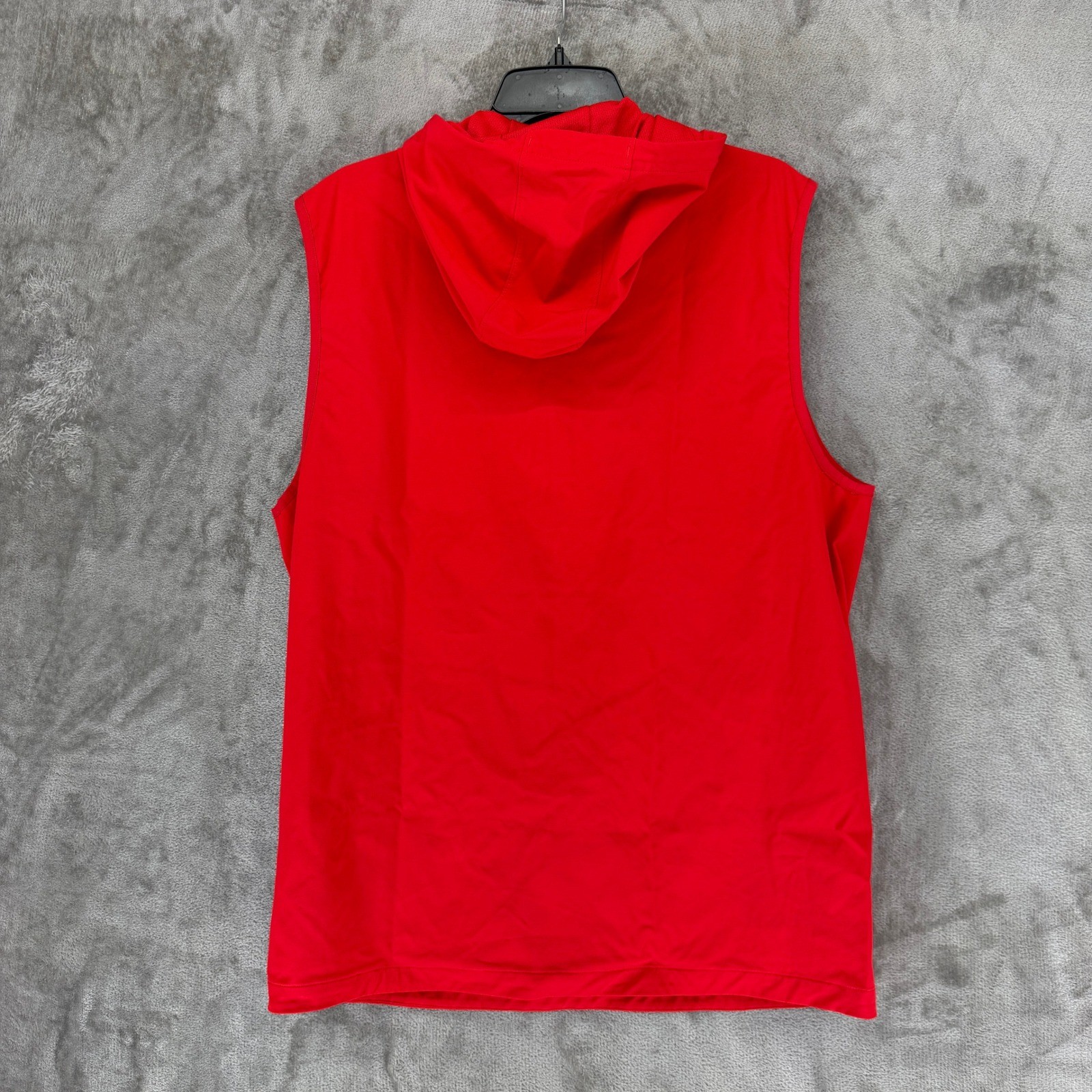 Under Armour Maryland Terrapins Mens Red Sleeveless Hoodie Vest Large UM8223