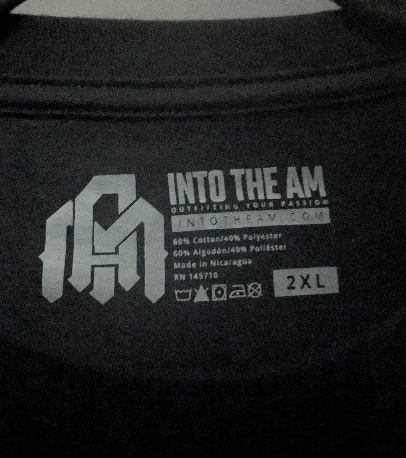 Into The AM Galactic Grooves II 2XL Black UV Reactive Shirt 24.5″ W X 31.5″ L