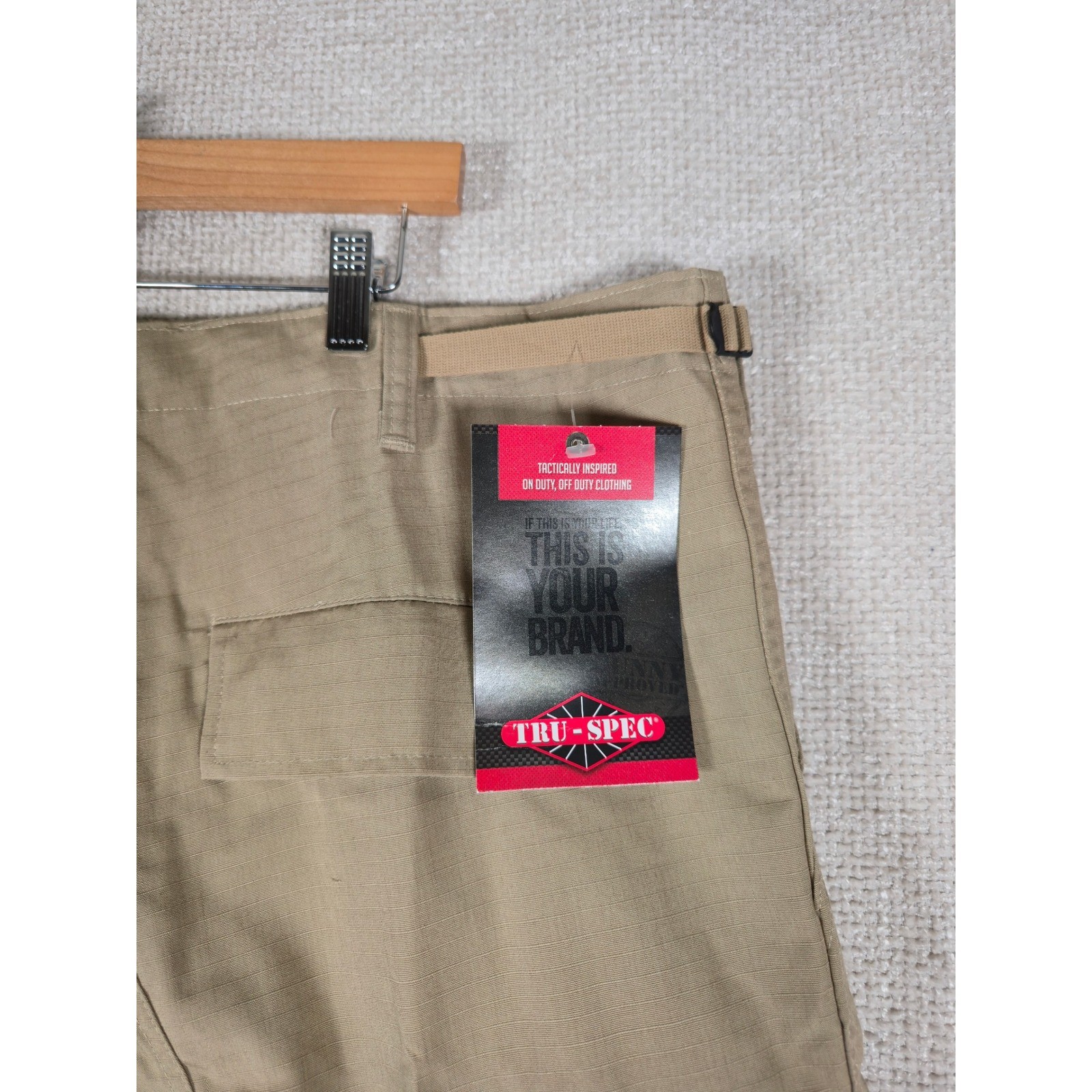 TRU-SPEC BDU Pants 2XL Regular Khaki Ripstop Tactical Cargo Military Mens NWT