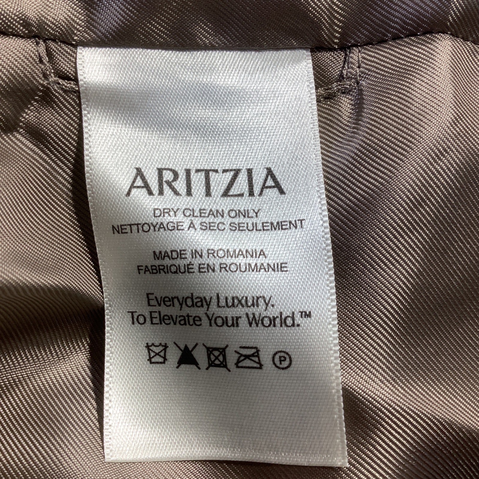 Babaton Aritzia Slouch Coat Nomad Taupe Wool Cashmere Long Coat Size Small NWT