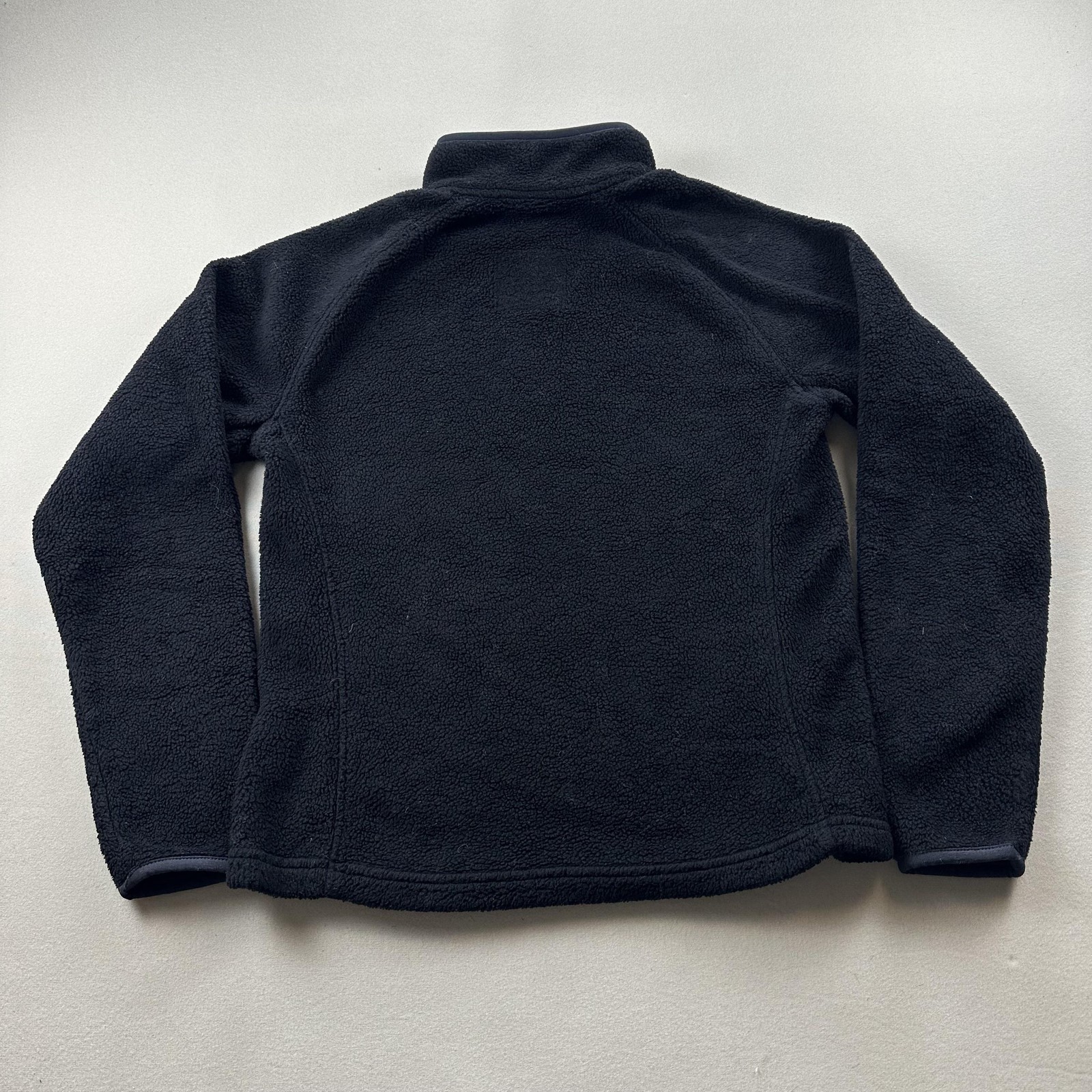 Patagonia Jacket Synchilla Fleece Marsupial Womens Small Black 1/4 Zip Outdoor