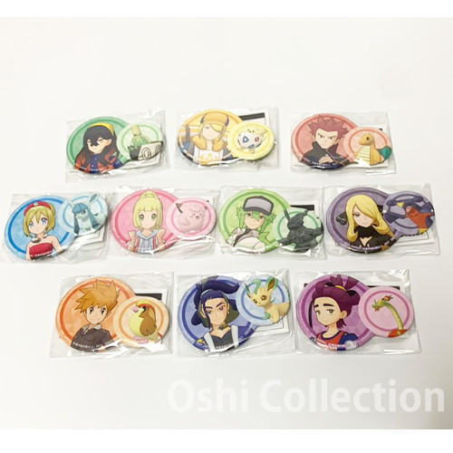 Pokémon Masters EX Pokemon & Trainer Can Badge Vol. 2 Pin Button Japan Exclusive
