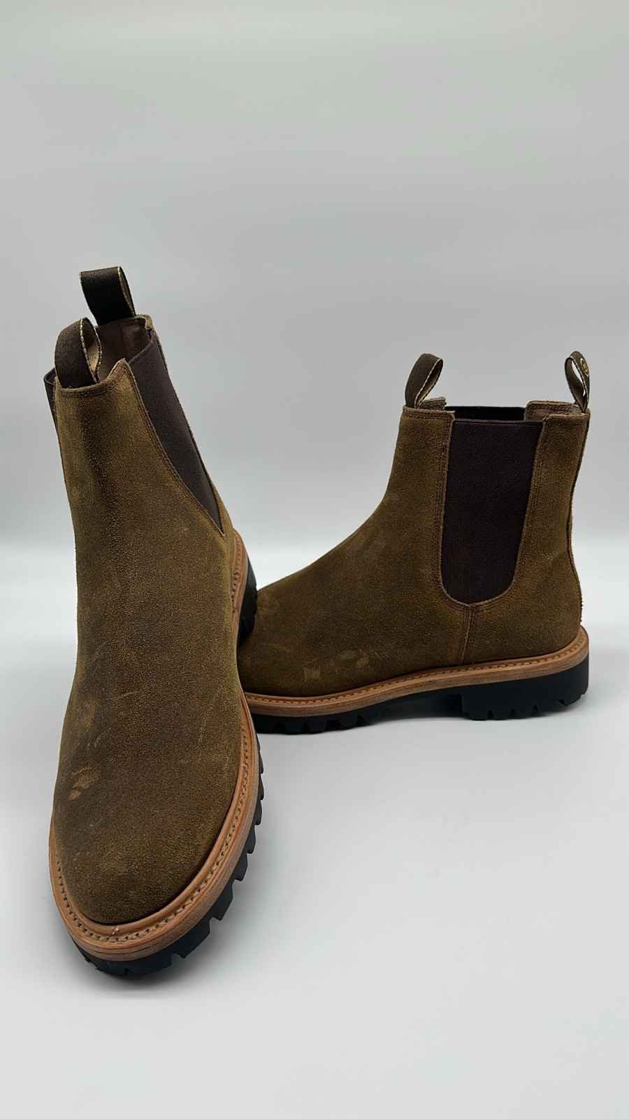 Taylor Stitch L.E. The Ranch Boots in Golden Brown Waxed Suede Men’s Sz 10 D NEW