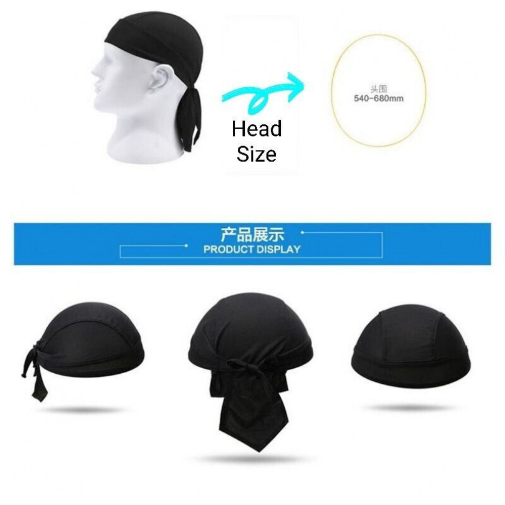 UV Protection Helmet Liner Skull Cap Dew Rags Head Wrap Beanie Hat for Men Women