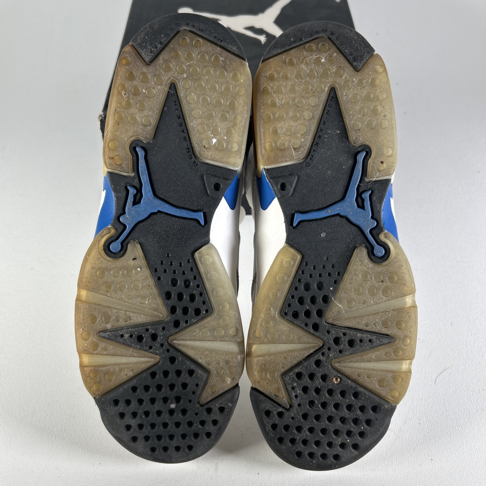 2014 Nike Air Jordan 6 Retro Og BG Size 5 Youth 5Y Sport Blue 384-665107 Vintage