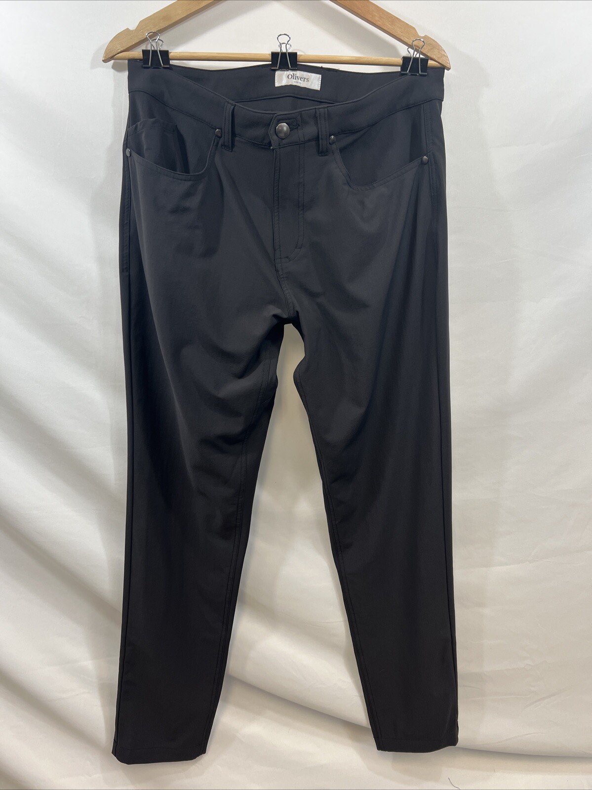 Oliver’s Apparel Men’s Passage Stretch Pant Orig $148 NWOT BLACK Many Sizes