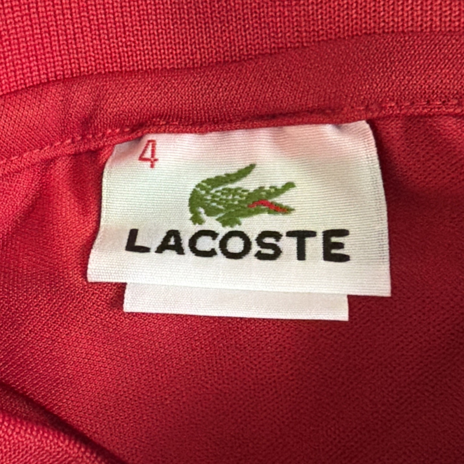 Lacoste Men’s Short Sleeve Cotton Logo Casual Polo Shirt Red