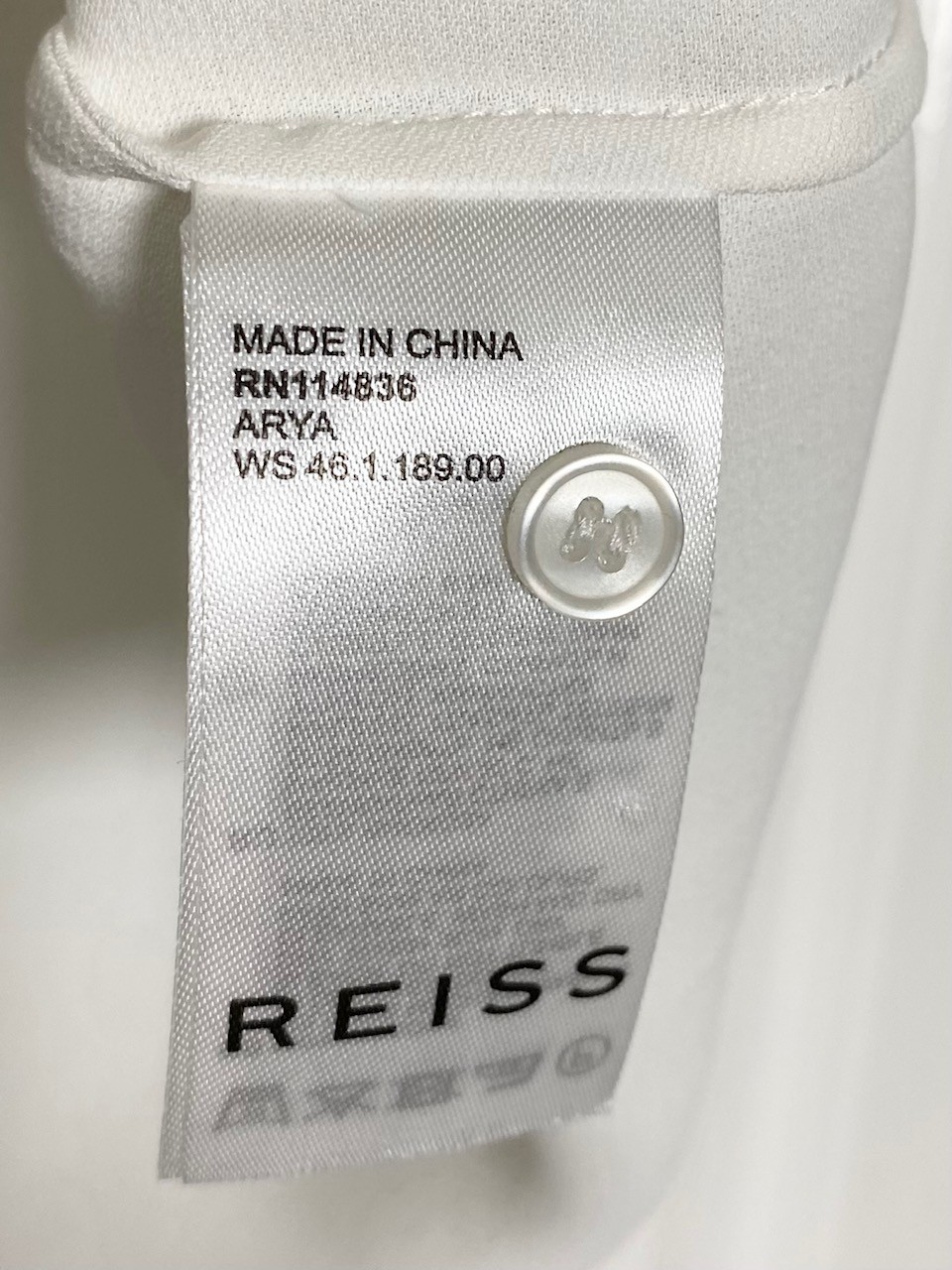 REISS White Blue Black Coral Stripe Pleated High-Neck Sleeveless Tank Top 8 US M