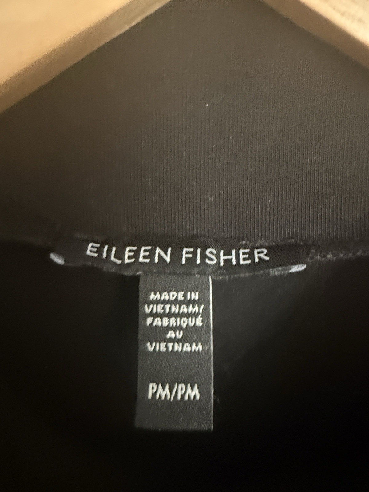 Eileen Fisher Women’s Petite PM Black Solid Mock Neck Sleeveless Tank Top
