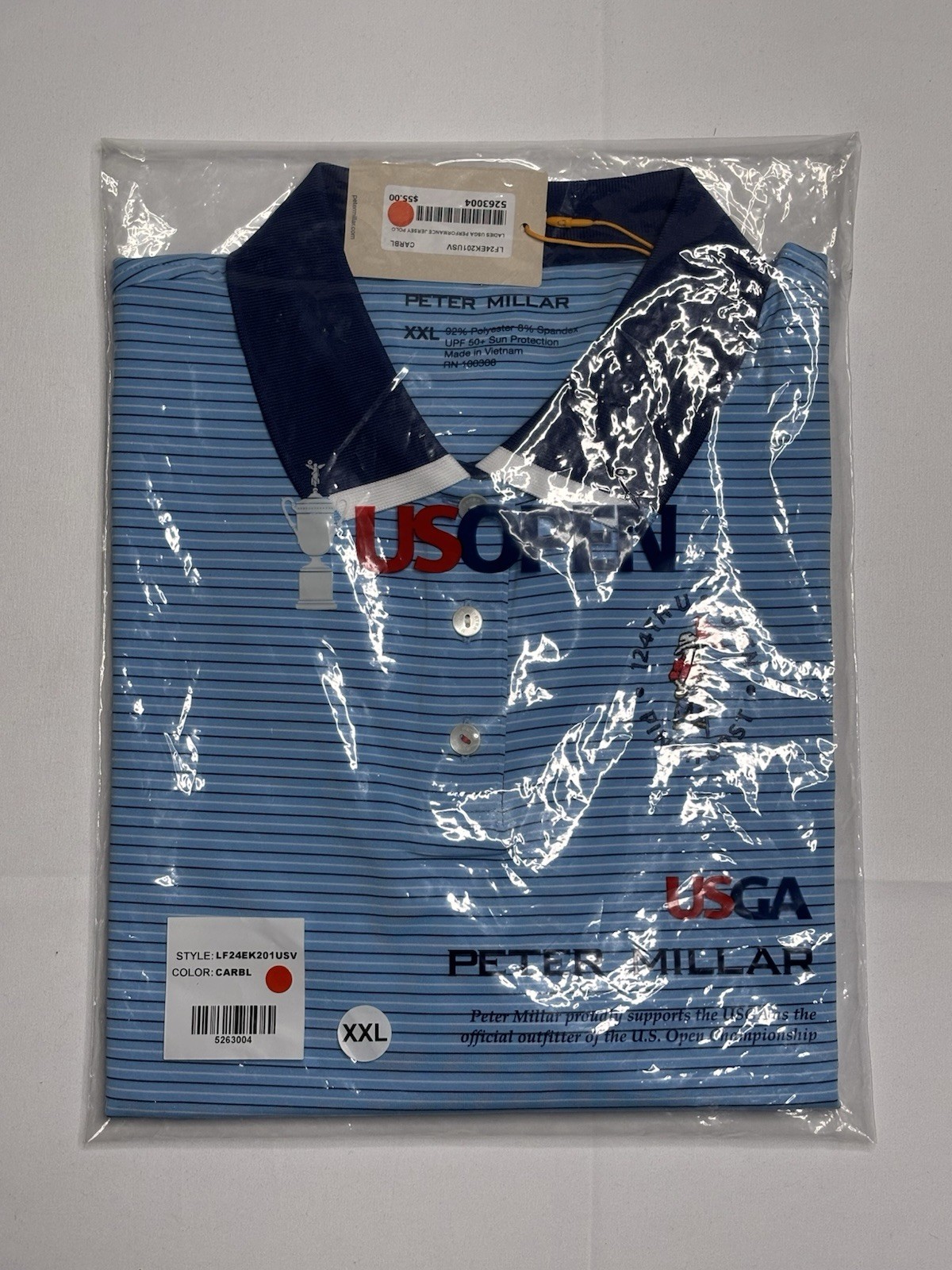 Peter Millar USGA Pinehurst Polo XXL 124th US Open Summer Comfort Performance