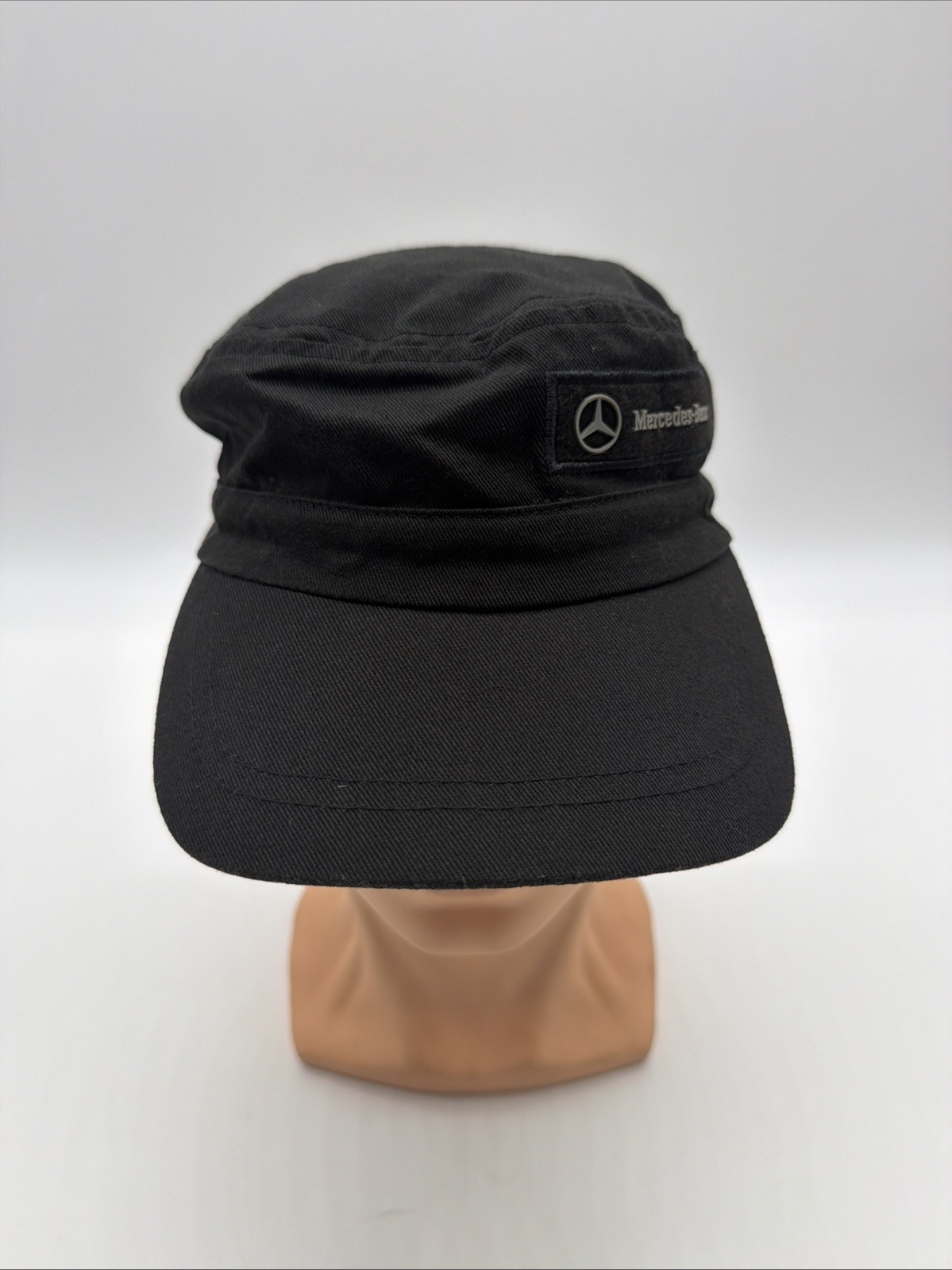 Mercedes Benz USA Collection Hat Black Logo Cadet Cap Adjustable Strap .