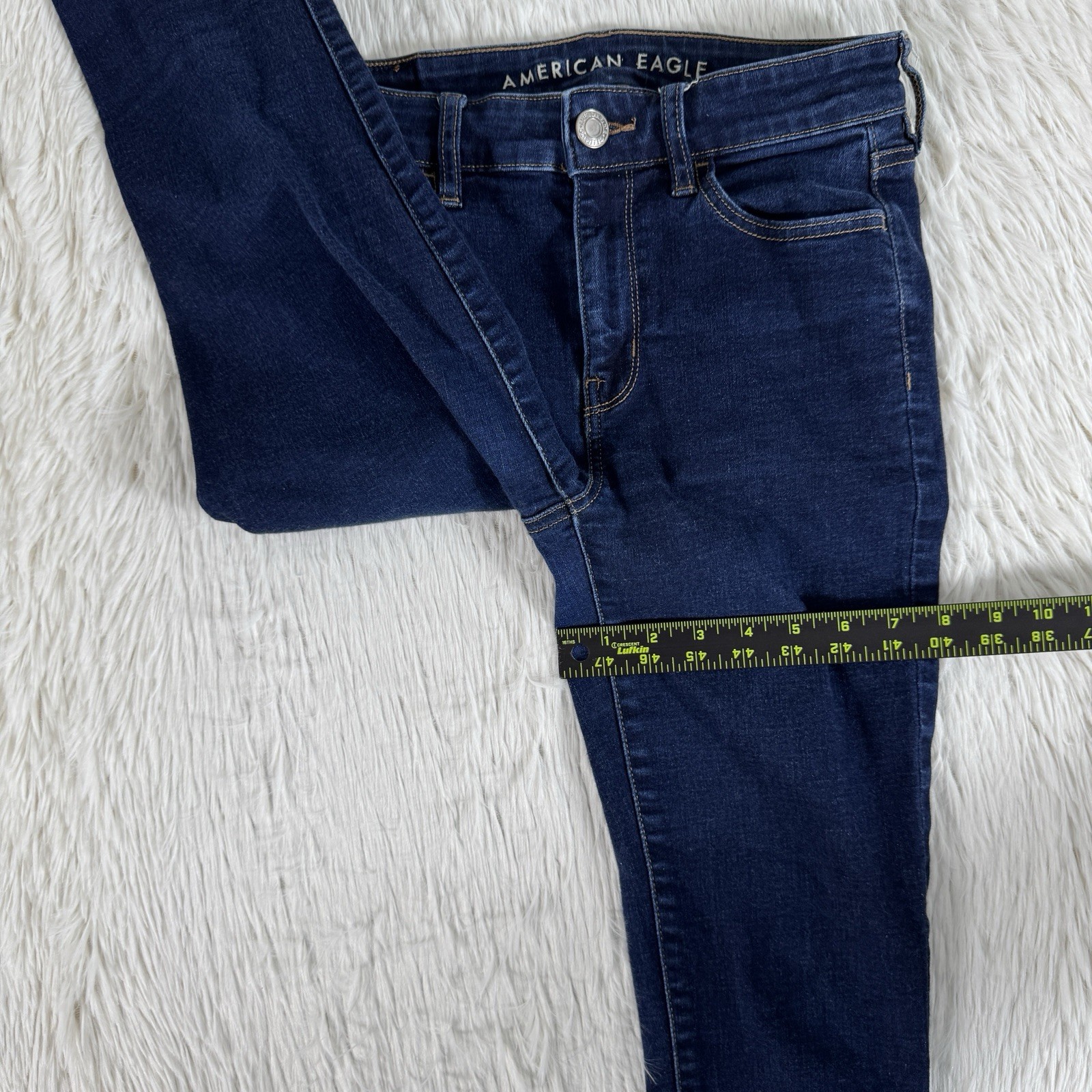 American Eagle Blue Dark Wash Hi-Rise Jegging Denim Jeans Women’s Size 4R