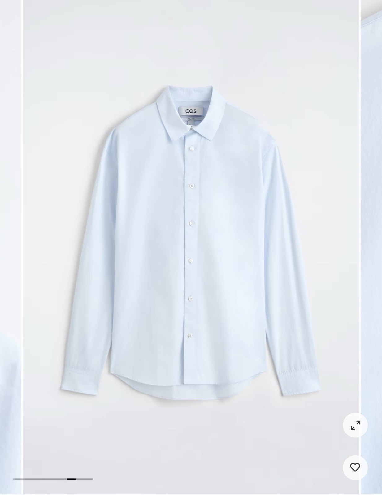 COS Men’s Relaxed Pima Cotton Poplin Shirt