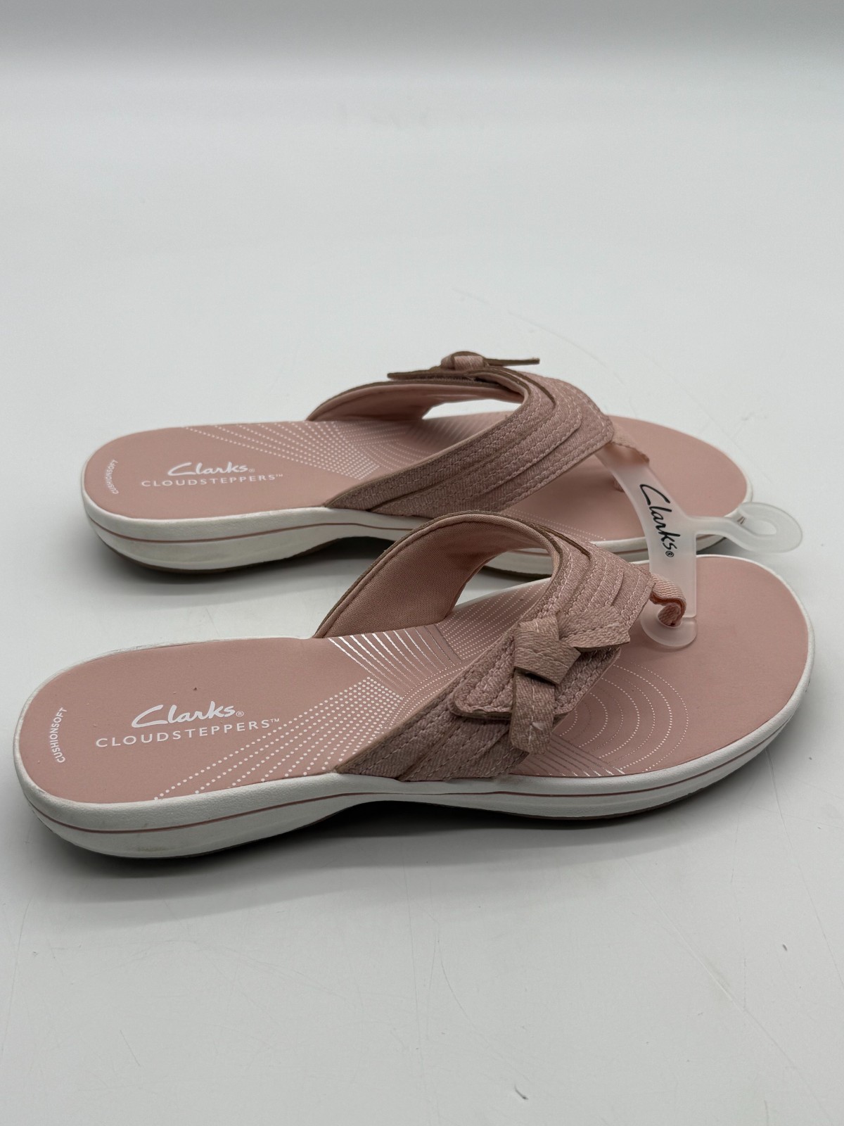 Clarks Breeze Dalia Cloudsteppers Blush Pink Sandal Flip Flop Womens 8 New 26182