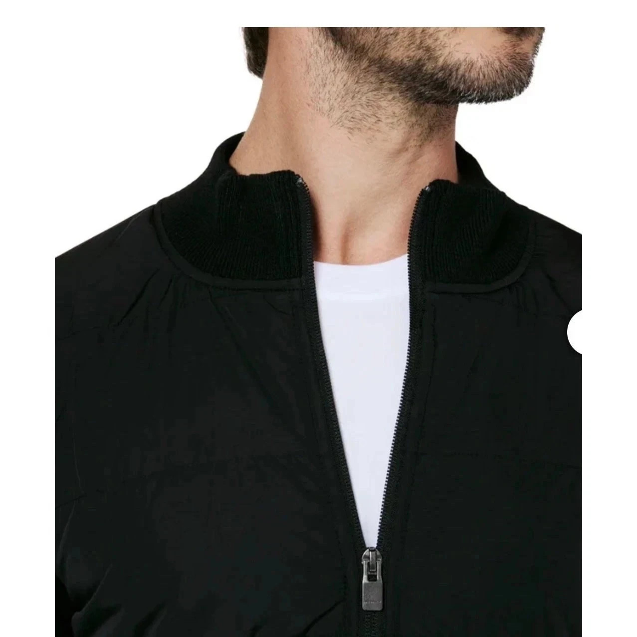 Infinity Linearflex Men’s Mixed Media Puffer Jacket Black Small, Medium, Large