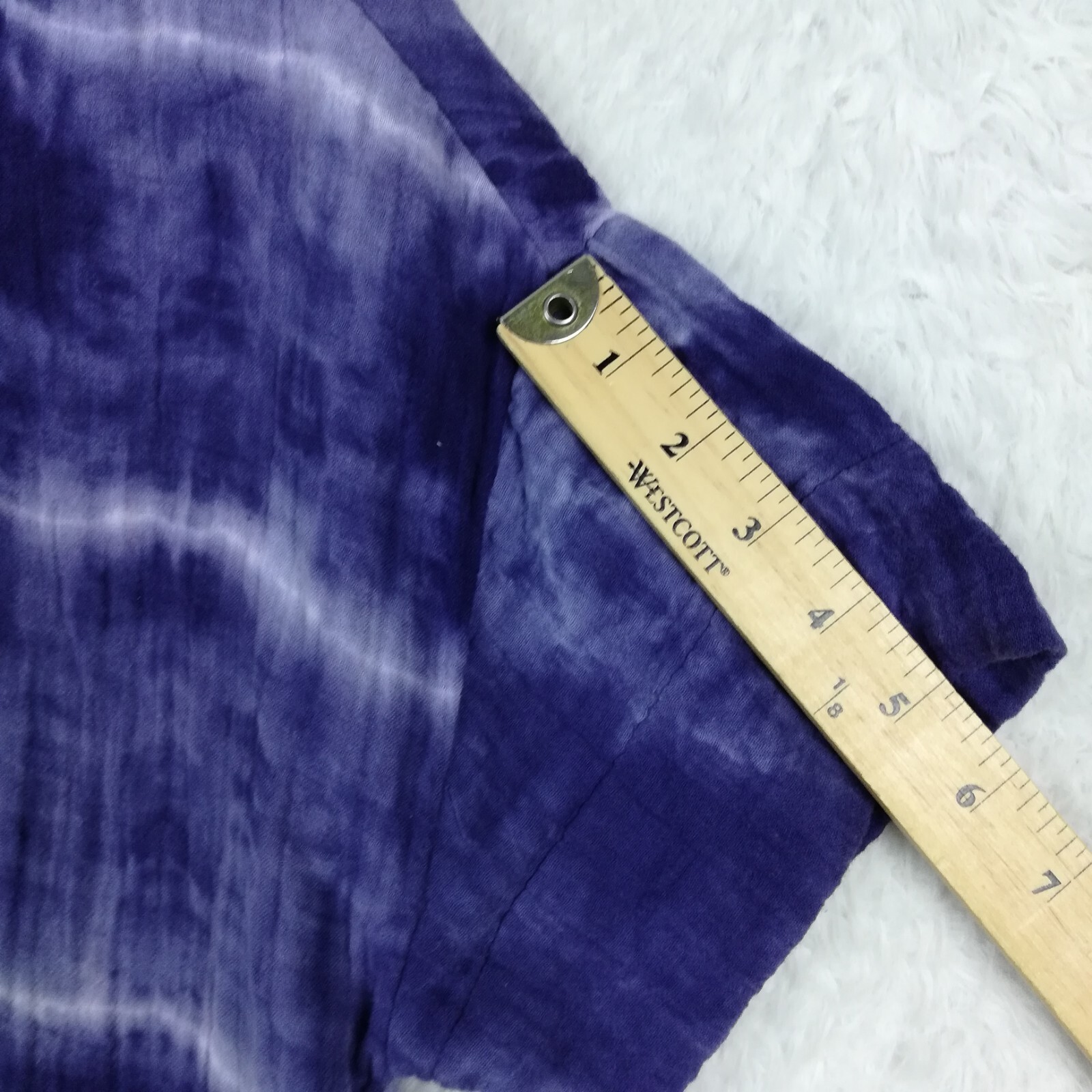 Madewell Womens Jumper Warm Hooded Purple Tie Dye Muslin Beachwear Fun S New