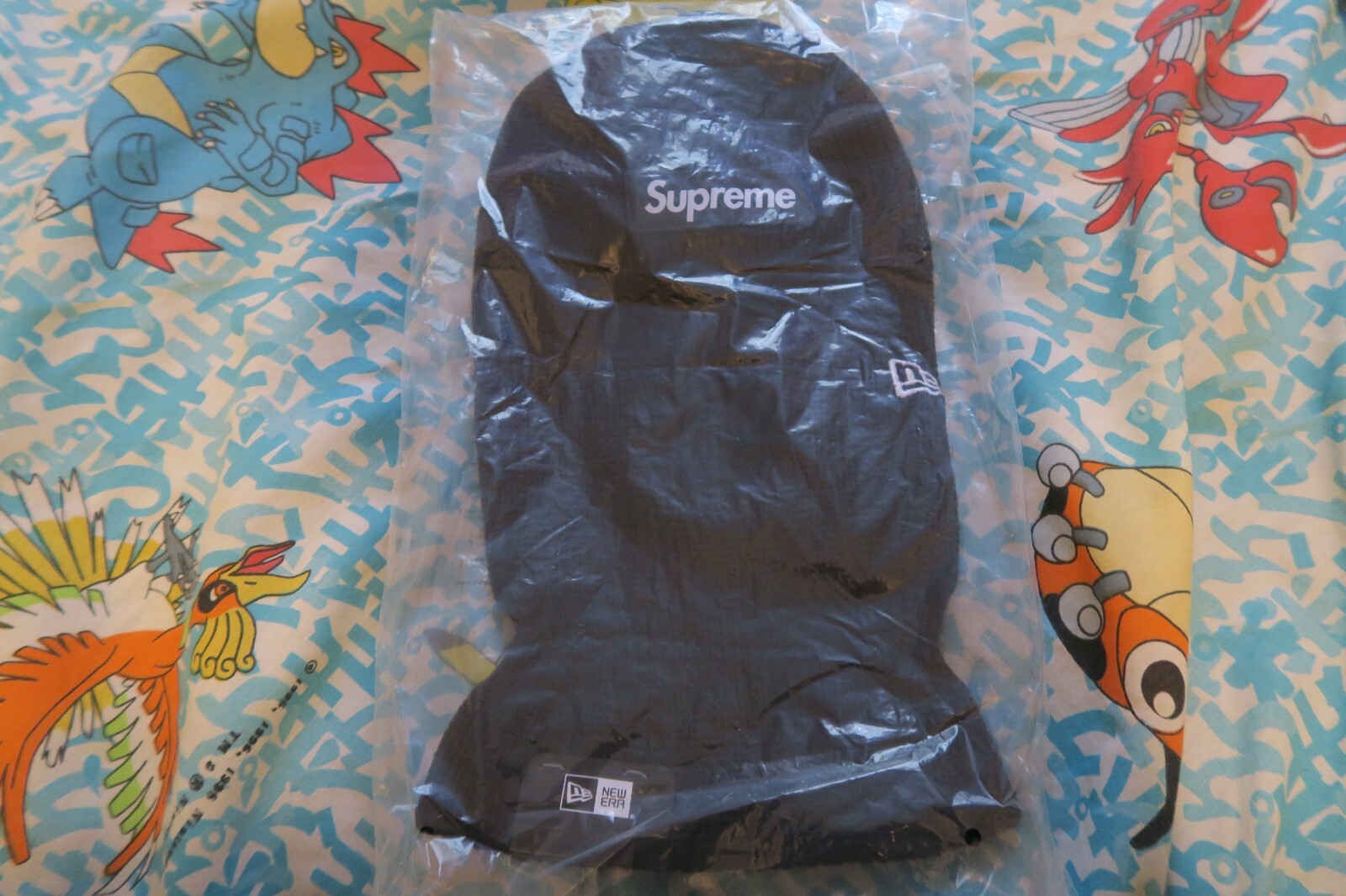 Supreme New Era Box Logo Balaclava Black FW24 Shiesty Ski Mask Winter