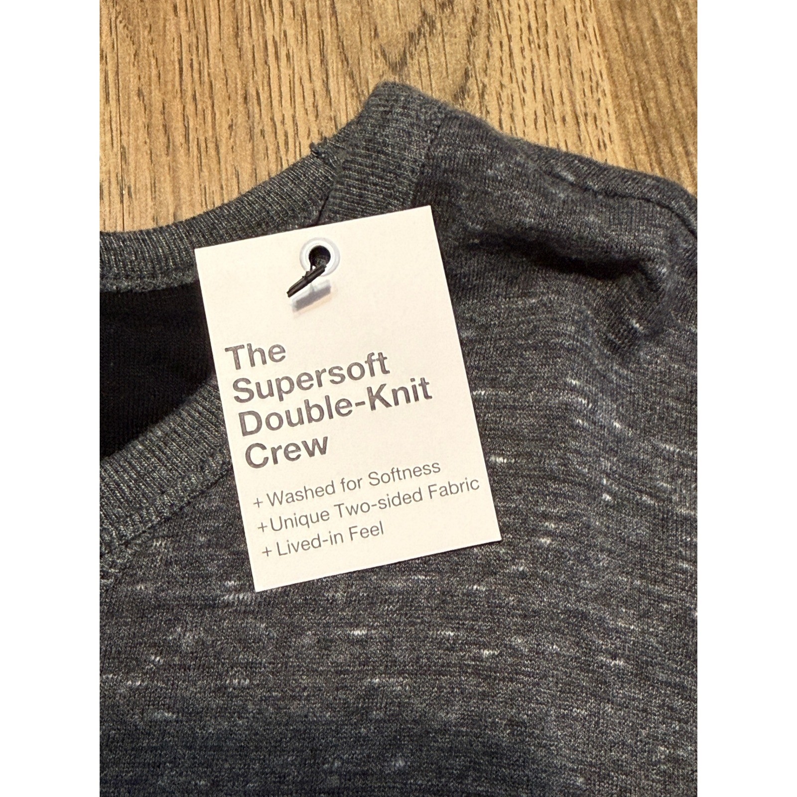 Sonoma Pullover Sweatshirt Mens Large Charcoal Grey Adult Supersoft Double Knit