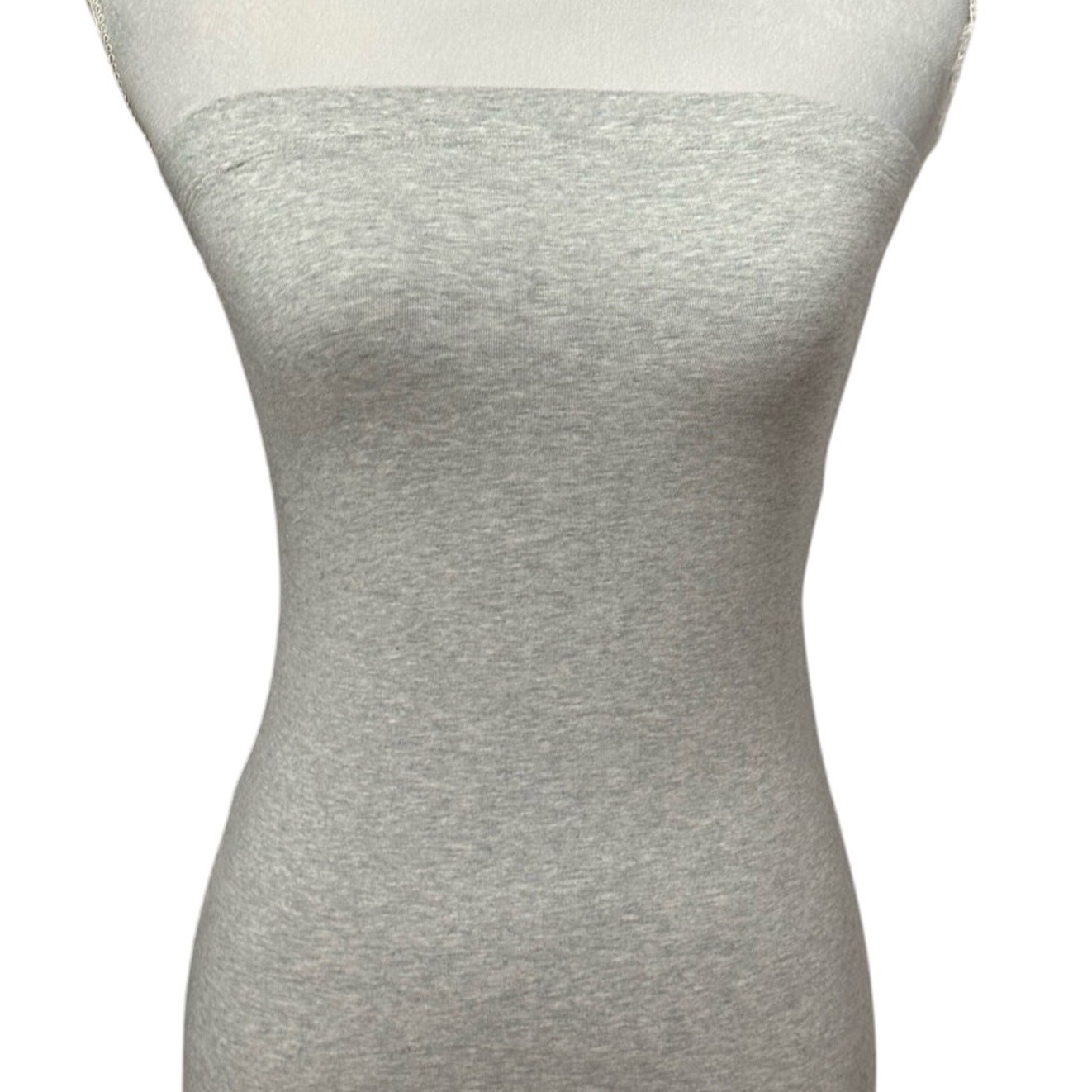 BP Bodycon Strapless Dress Mini Length Straight Neckline Heathered Gray W S NWOT