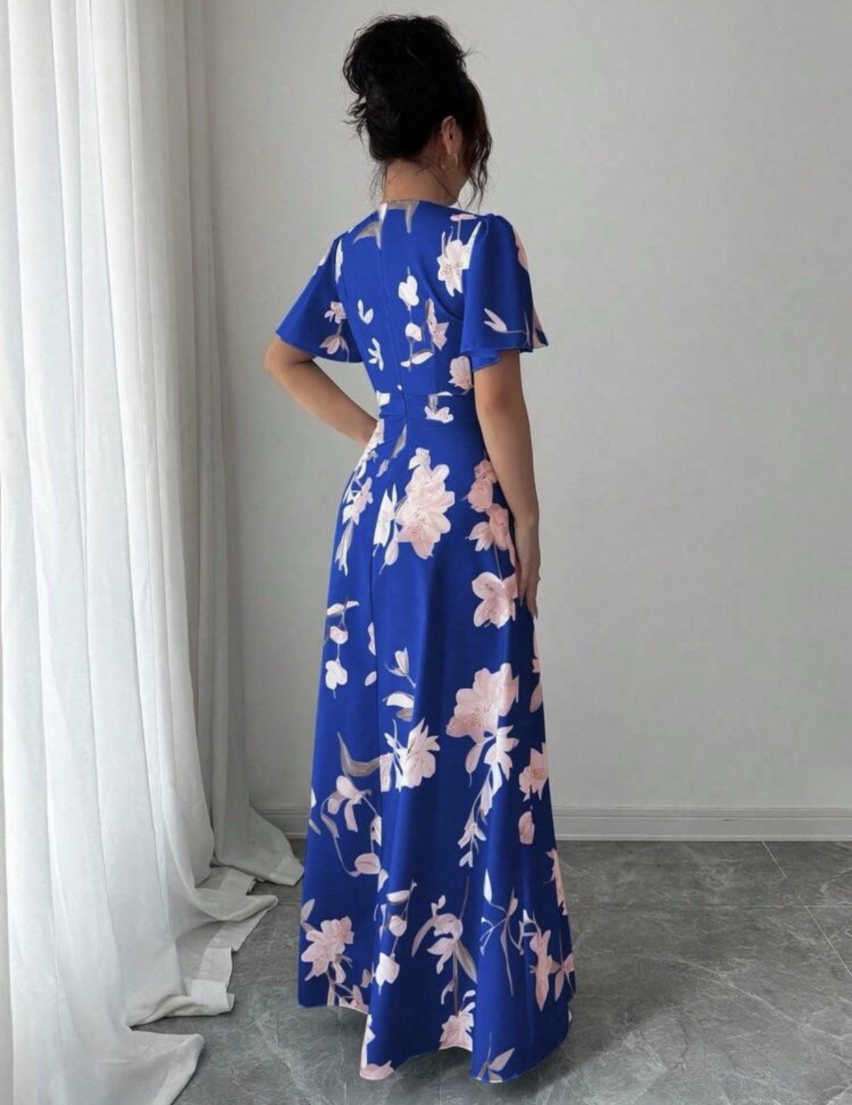 Brand New Floral Wedding Summer Holiday Elegant Maxi Dress Size 16