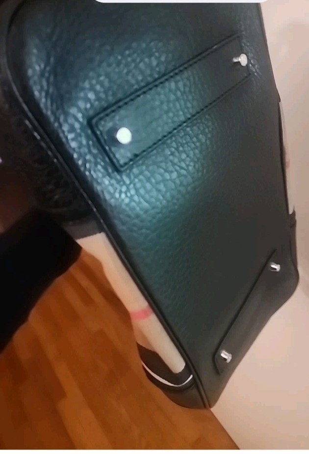 Authentic Burberry Prosum Check Print Leather Trimmed Top Handle Satchel Hanbag