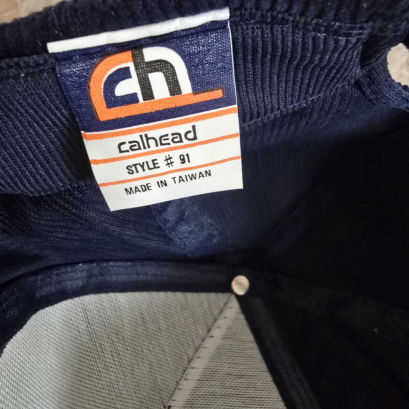Calhead Gold Star Chevy Dealers Snyder Corduroy Navy Adjustable Hat Chevrolet