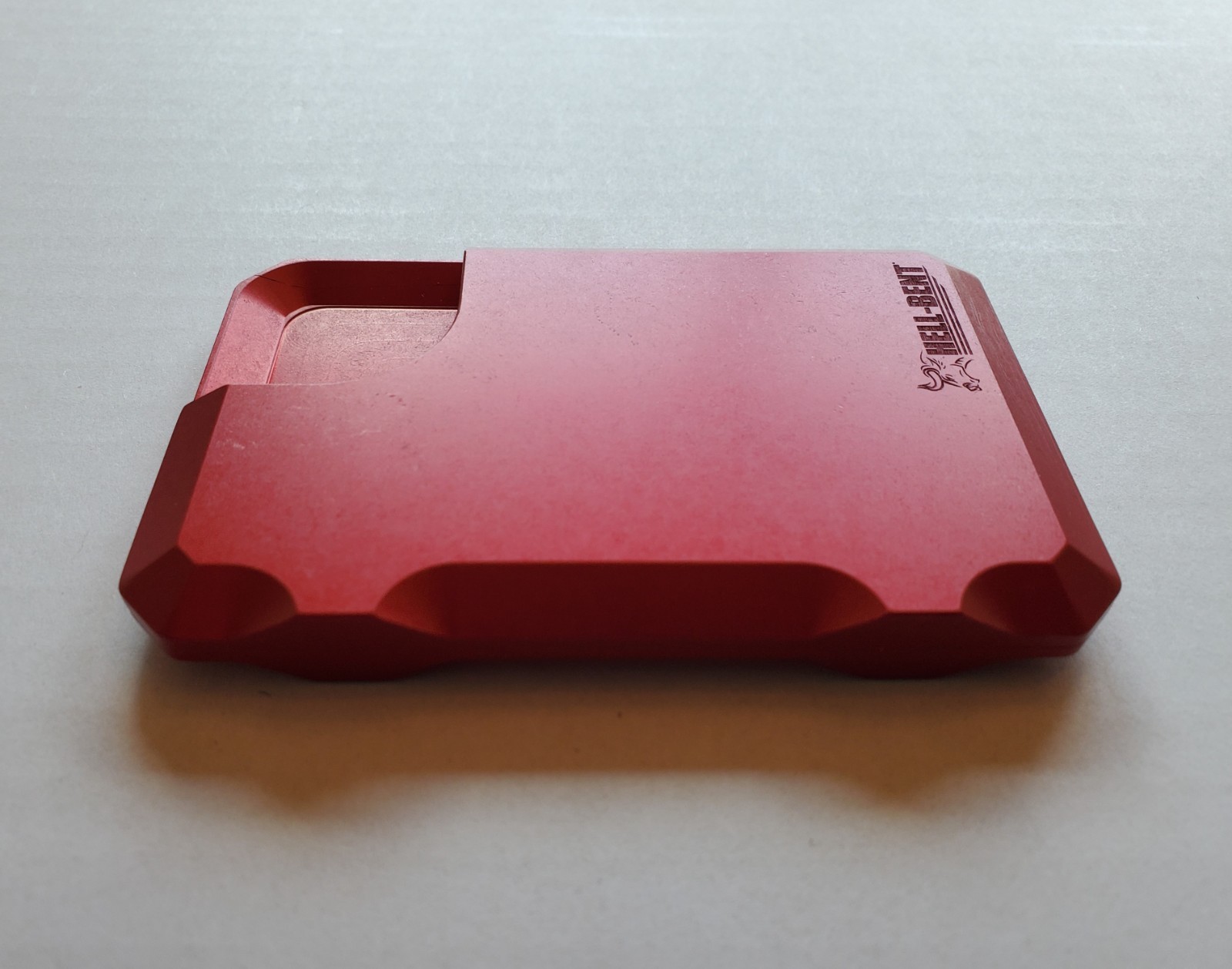 Hell Bent Holsters Red 3.0 Aluminum Combat Wallet RFID + Carbon Fiber Money Clip