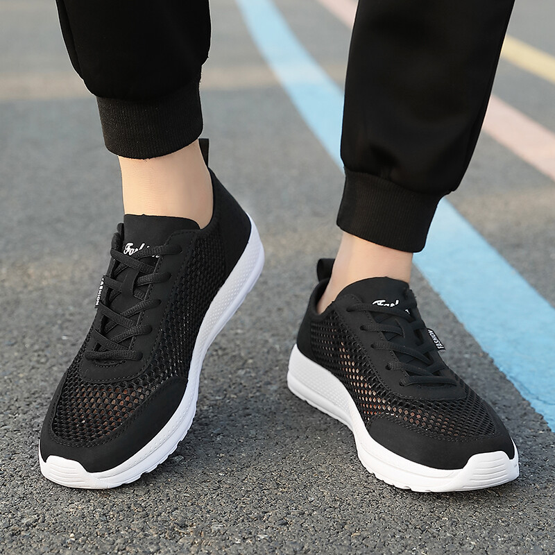Summer Men’s Casual Sports Shoes Breathable Mesh Comfy Gym Fitness Jogging Shoes