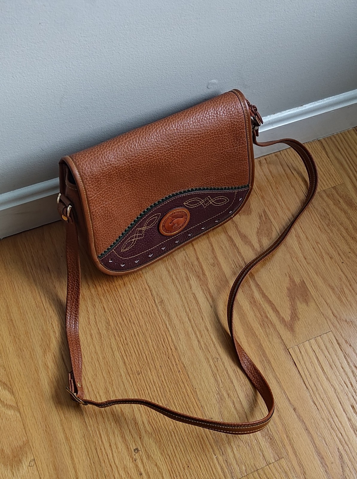 Dooney & Bourke All Weather Leather Duck Bag Color = Brown