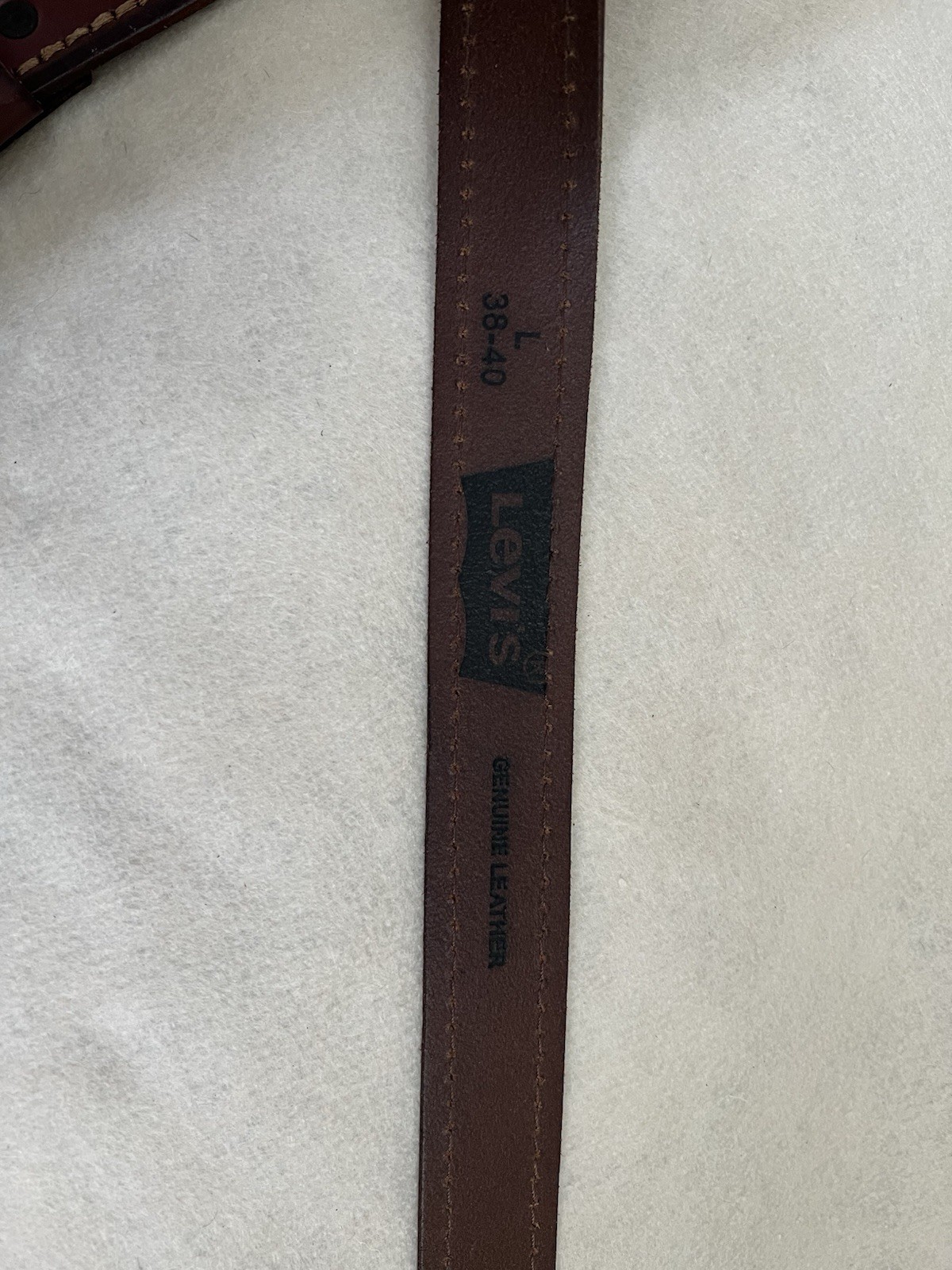 Levi’s Men’s Multi Brown Leather Belt l Size 38-40 l 1.5” Solid Buckle