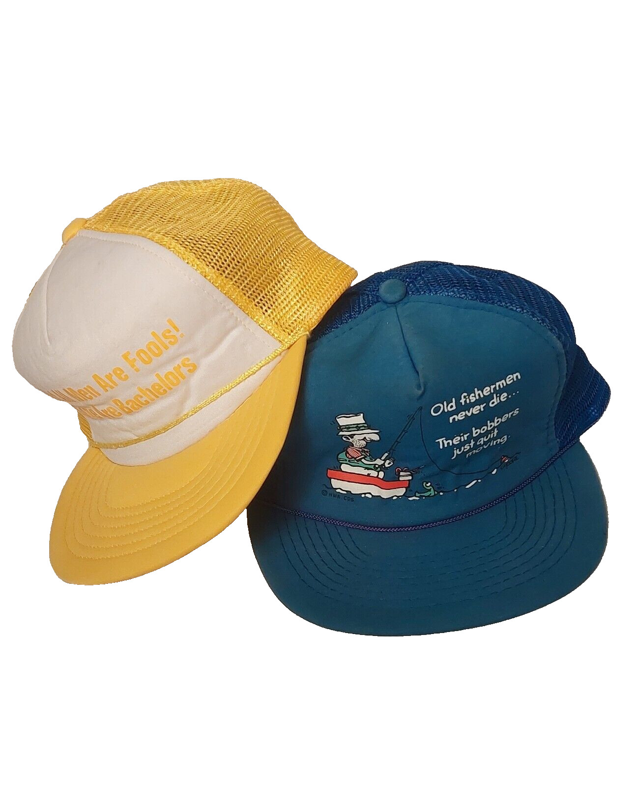 Vintage Funny Trucker Hat Snapback Men’s Humor Novelty Hat Fishing