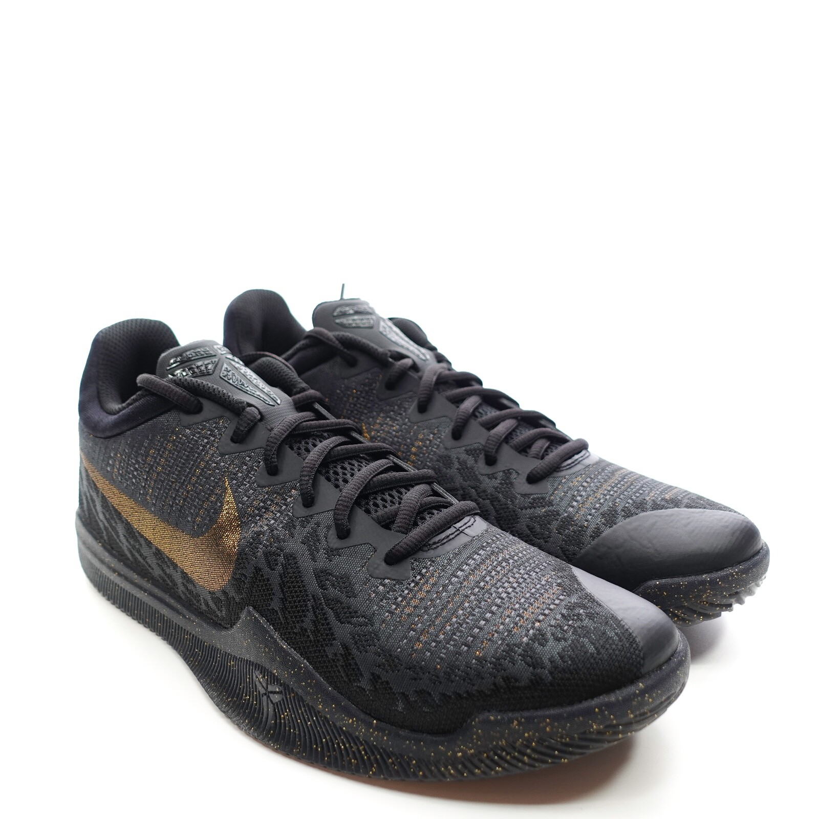 Nike Kobe Bryant Mamba Rage Black Gold Mens Size 7.5 Basketball Shoes 908972-099