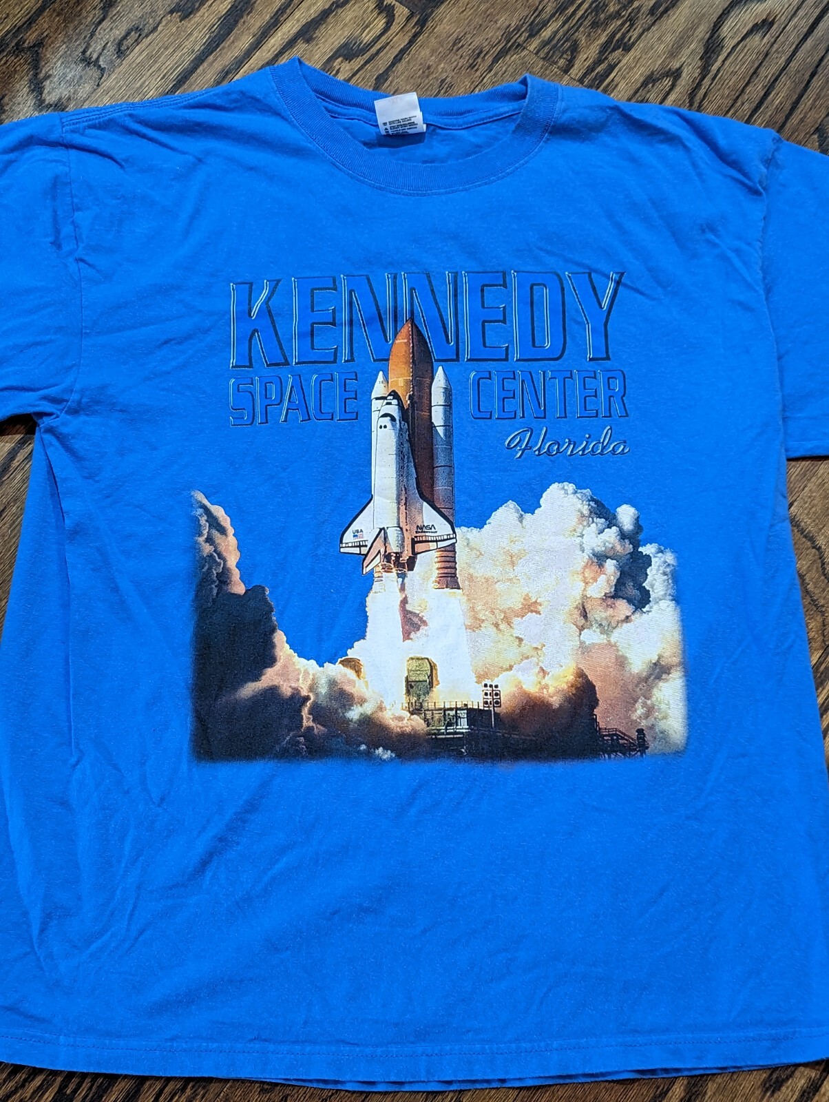 Vintage Kennedy Space Center SHIRT (XL) Florida Space Shuttle Science NASA Rare