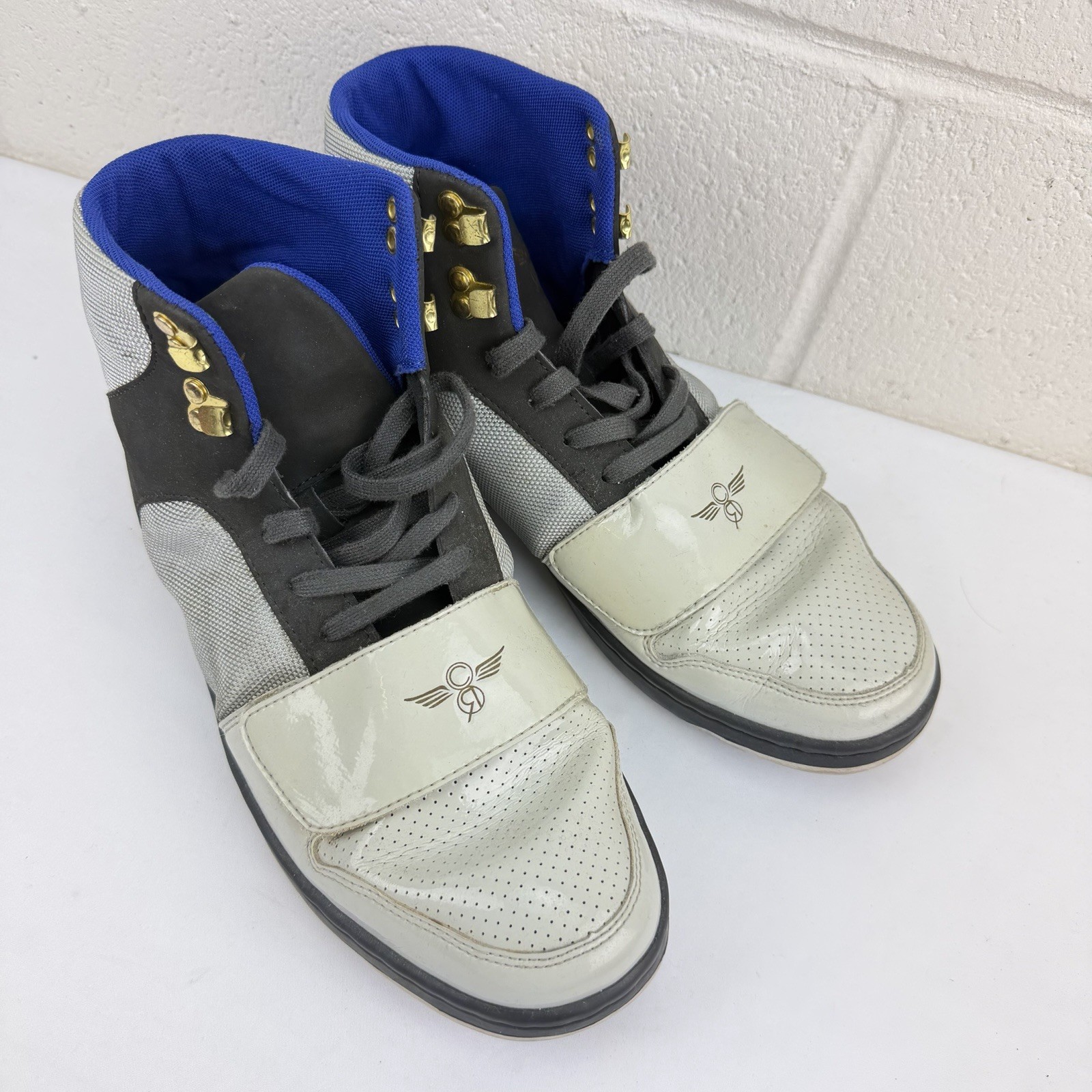 Creative Recreation Cesario Hi Top Sneakers Size 11.5 CR412 SI1211 Grey/blue