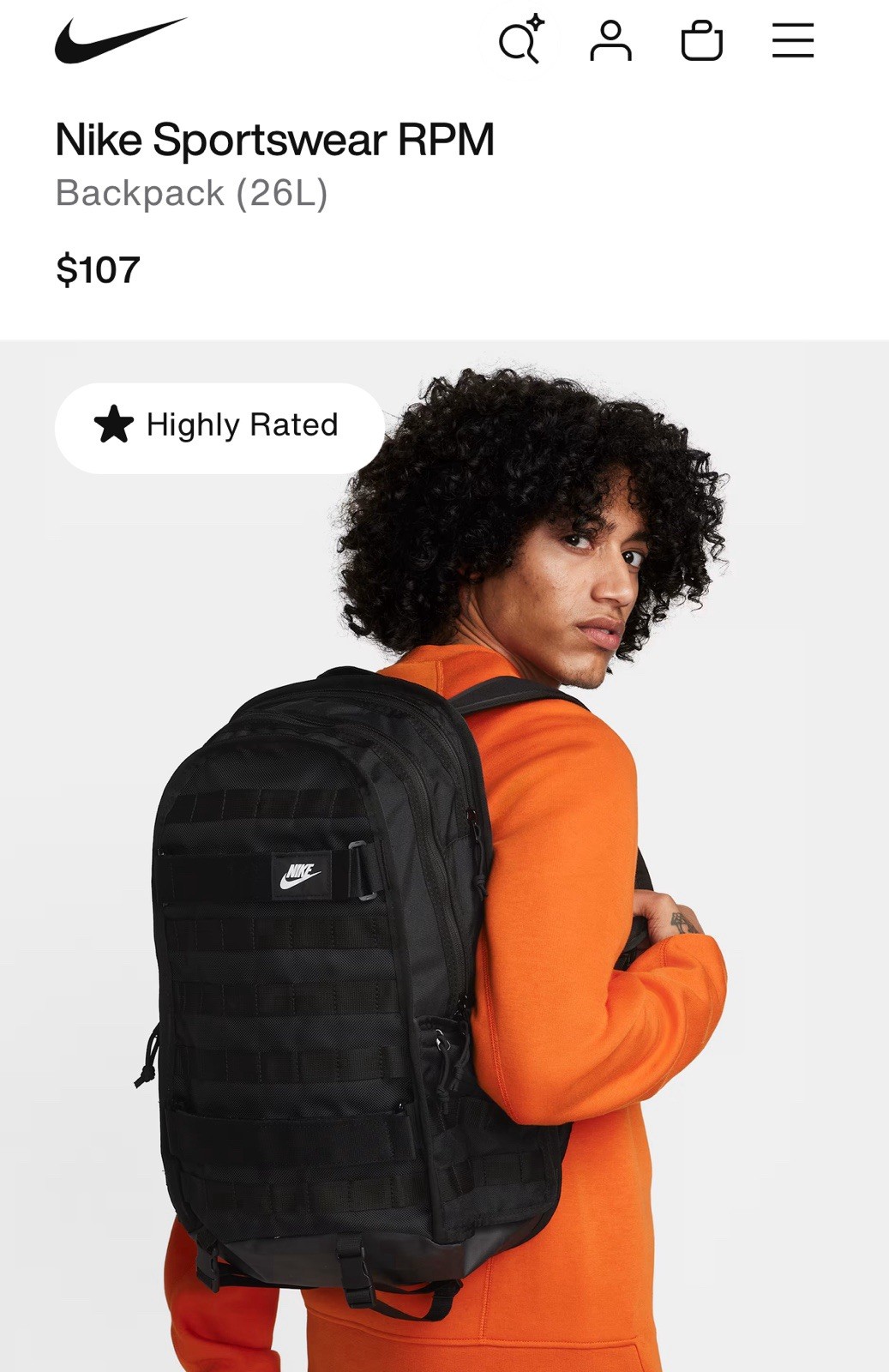 Nike Backpack – Black