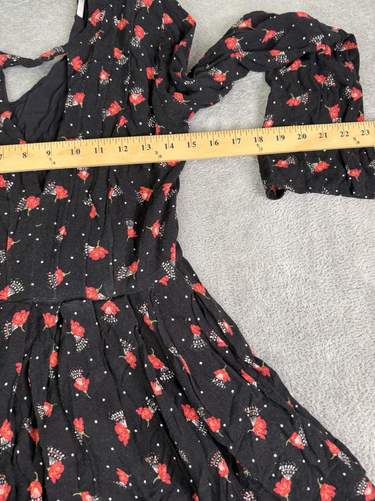 Free People Tegan Mini Dress Women’s Size 6 Black