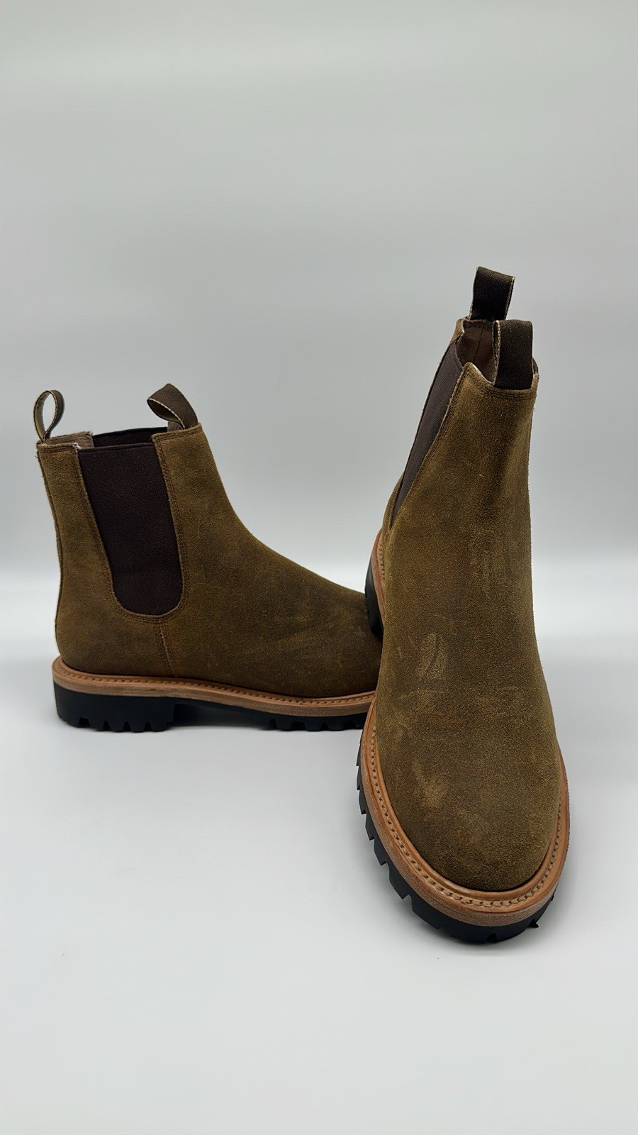 Taylor Stitch L.E. The Ranch Boots in Golden Brown Waxed Suede Men’s Sz 10 D NEW