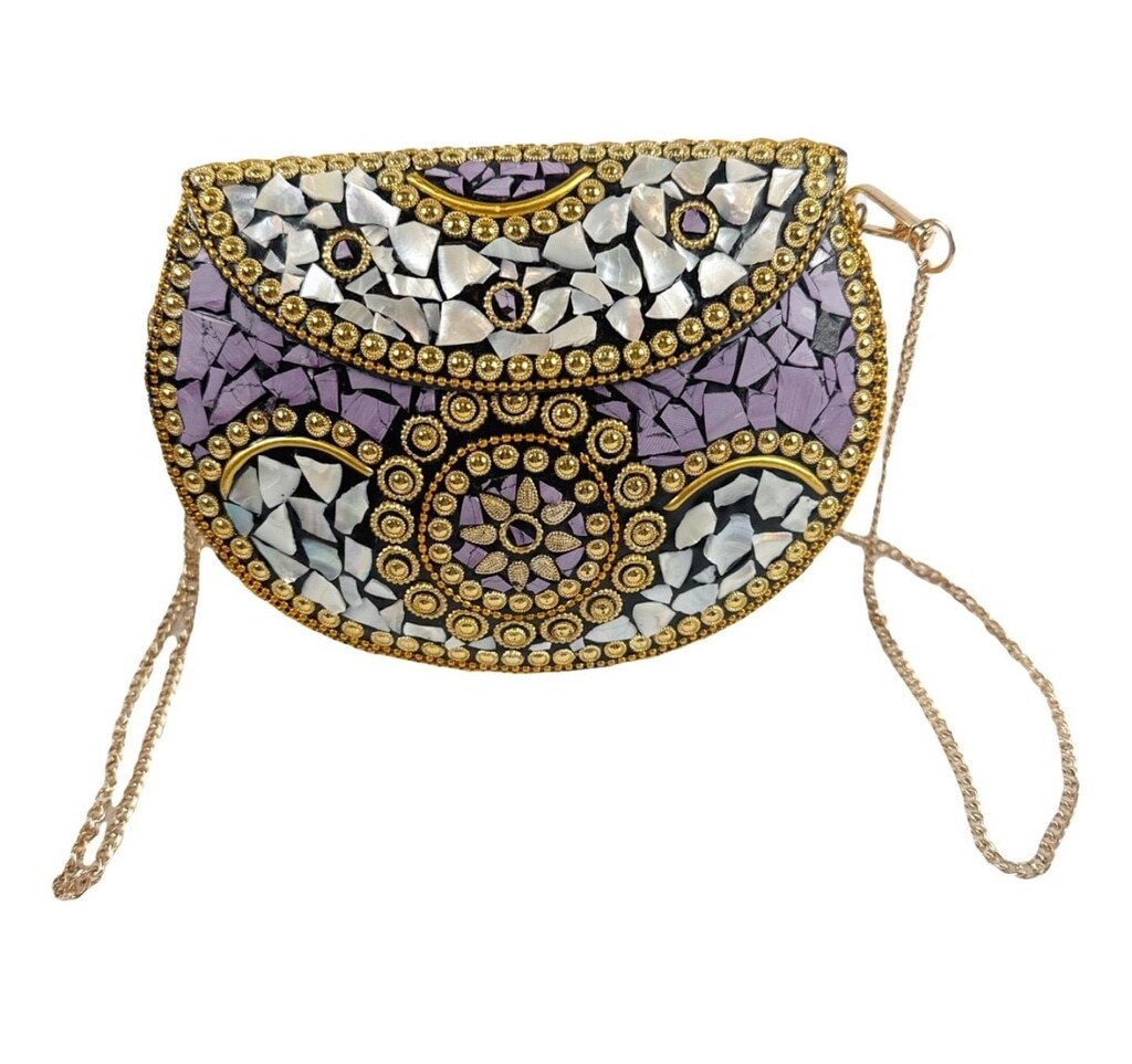 NWOT Ramla Beverly Hills Handmade Crossbody Clutch