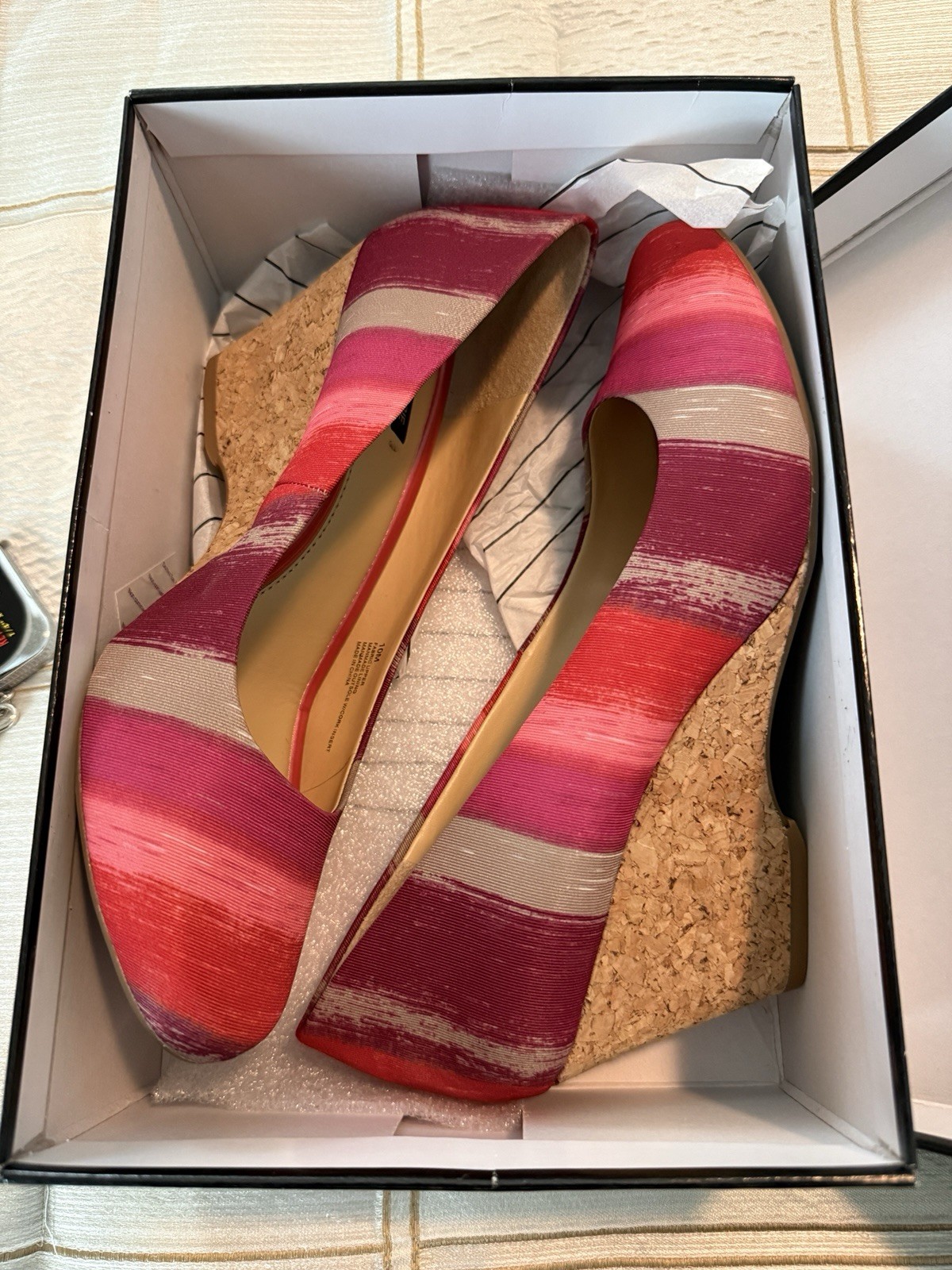 Alex Marie Coral Wedge Pump 10M