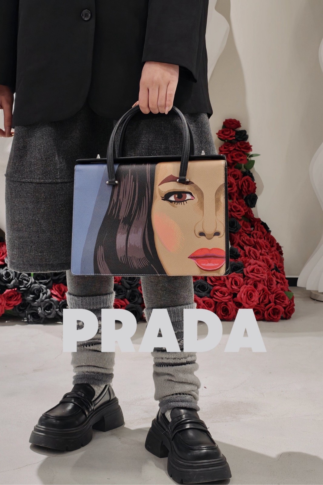 Prada Pre-Owned Authentic Satchel 28*8*22 Free Tracked Shipping